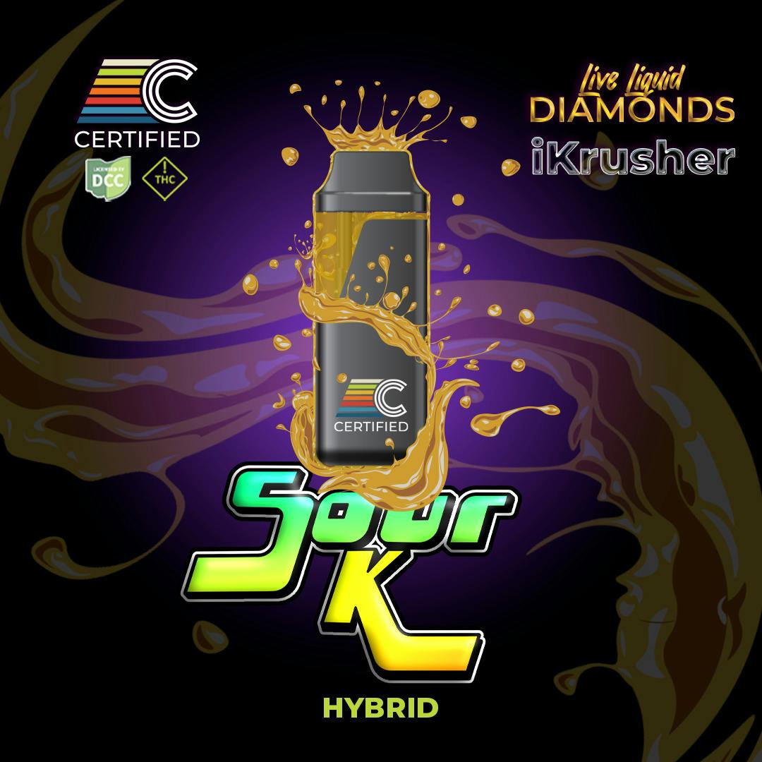 Sour K Live Liquid Diamonds iKrusher Disposable - 1359659