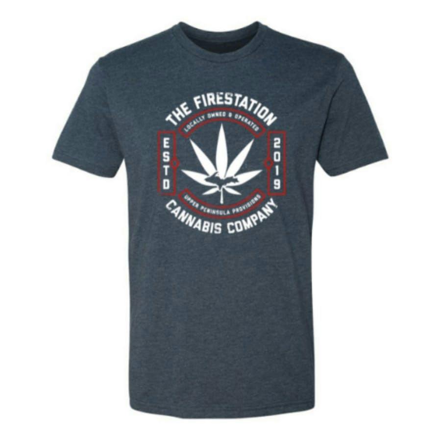 FSCC Seal Big Leaf Navy T-Shirt Small