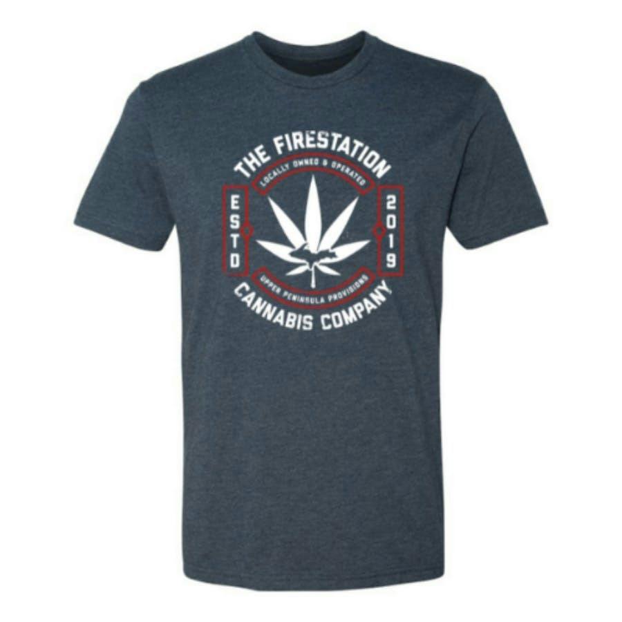FSCC Seal Big Leaf Navy T-Shirt Medium
