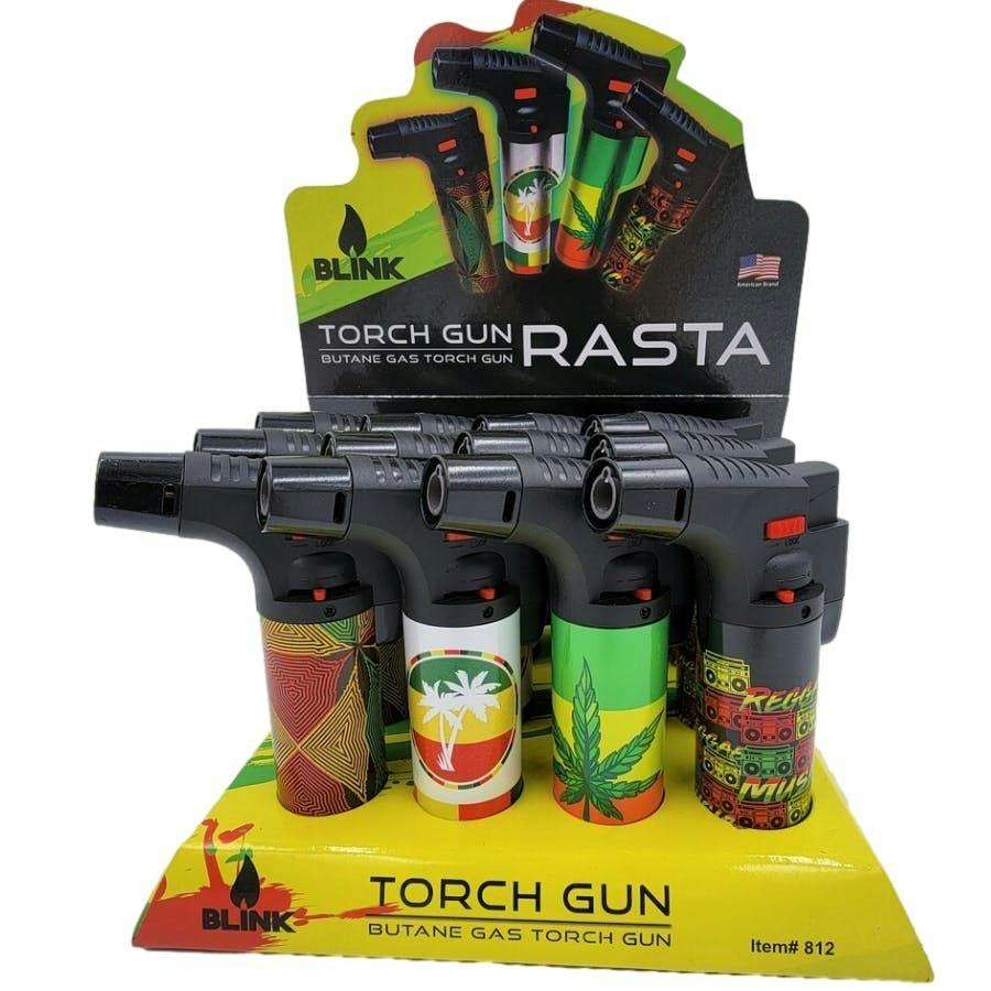 5" Rasta Torch Gun (Assorted Designs)