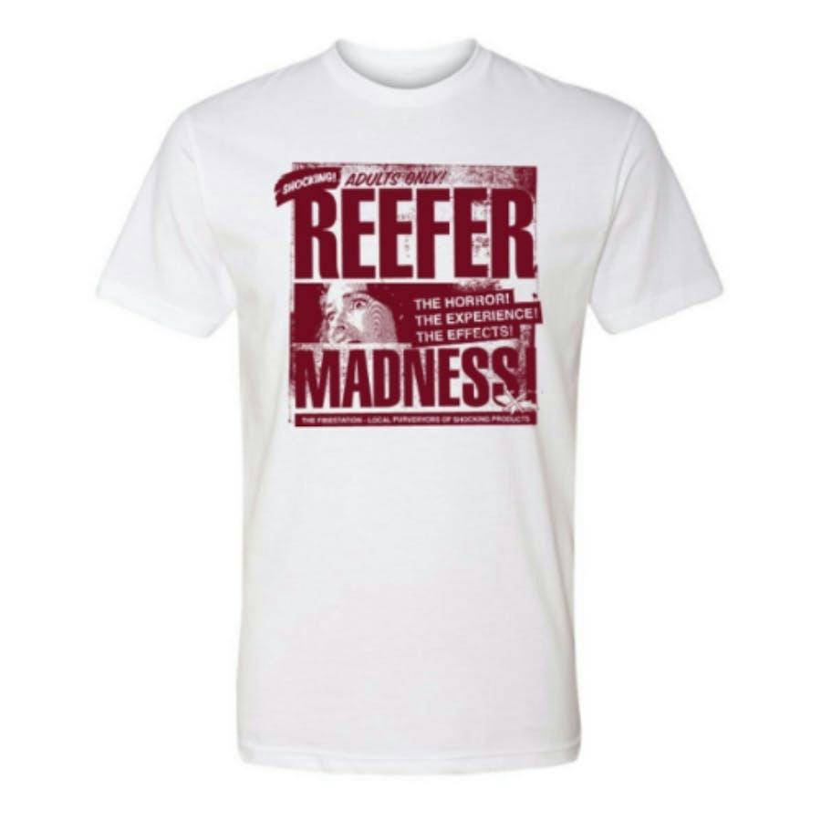 Reefer Madness White T-Shirt Medium