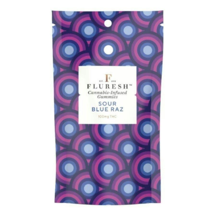 Sour Blue Raz Gummies - REC | Fluresh