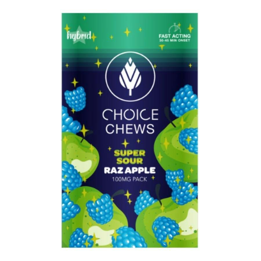 Super Sour Raz Apple Soft Chews - REC