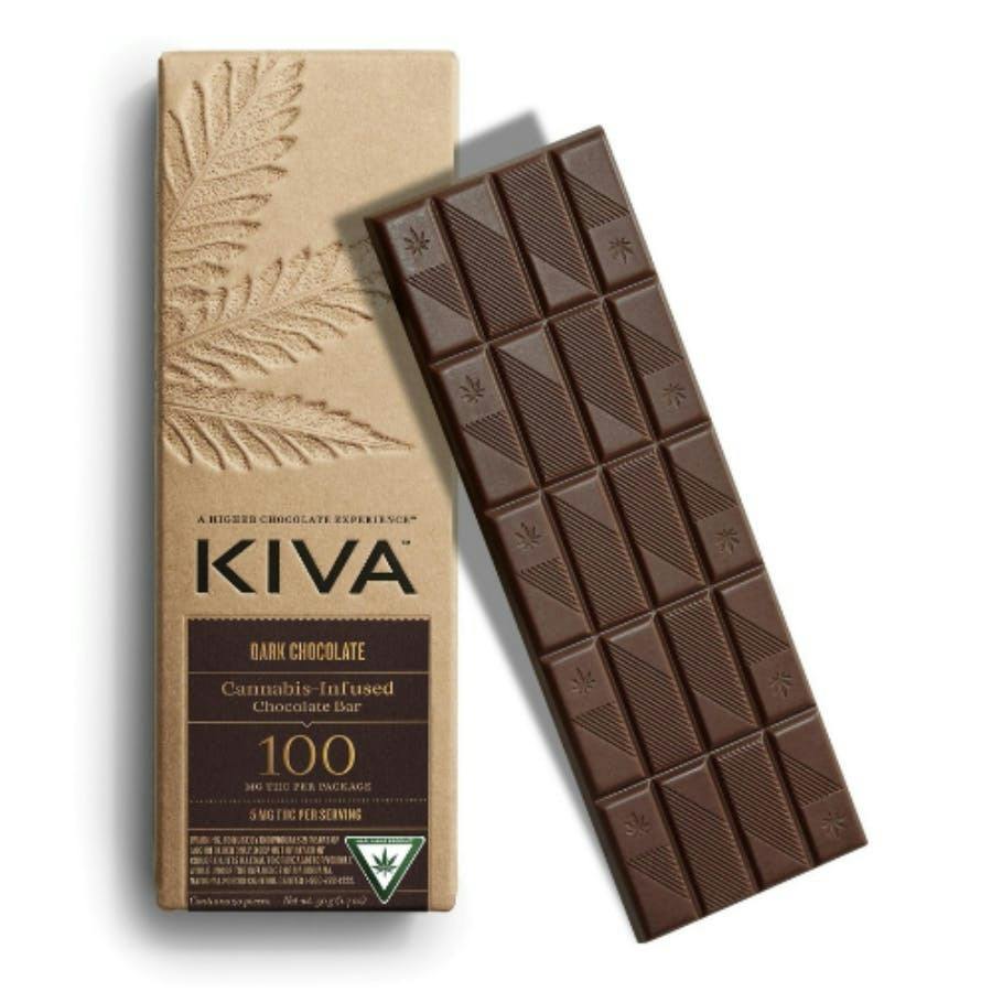 Dark Chocolate Bar 100mg - REC | Kiva