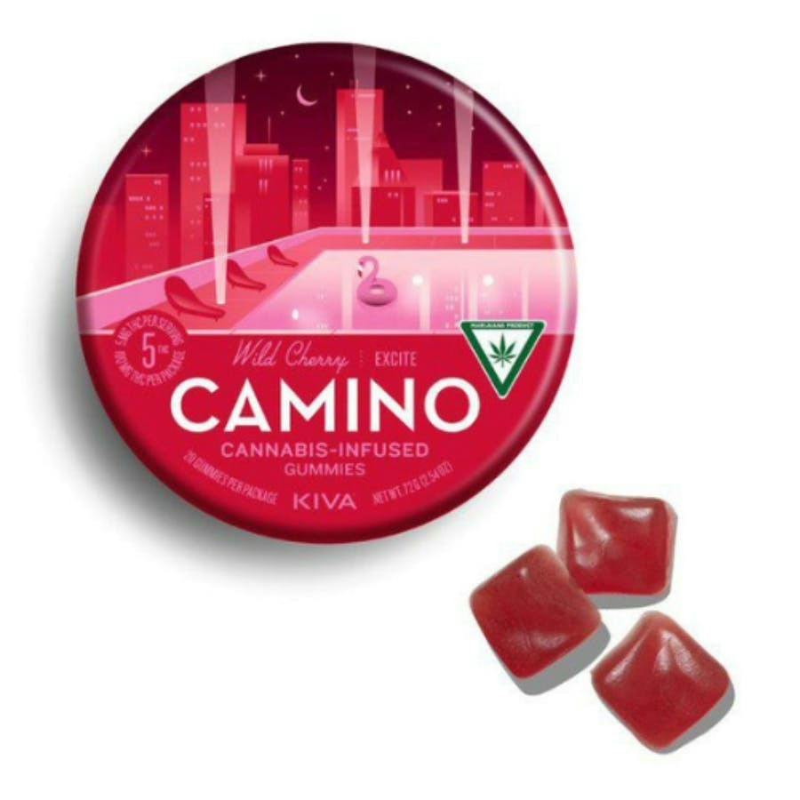 Camino Wild Cherry Excite Gummies-REC