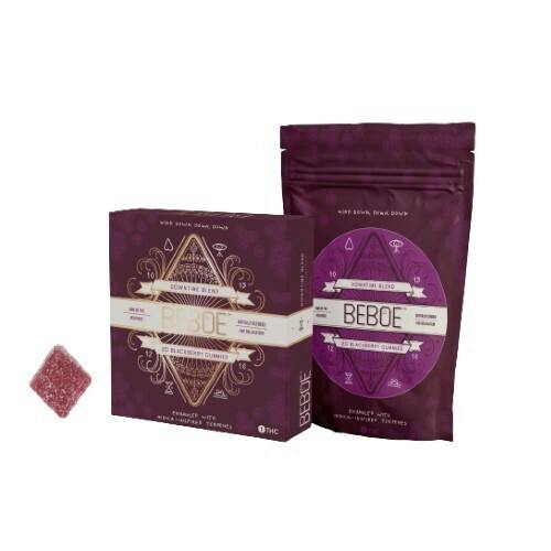Beboe Downtime 1:1 CBD:THC Blackberry Gummies 100mg (20ct)