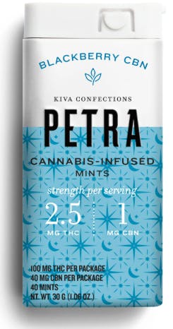 PETRA MINTS - CBN EDIBLE - 2:5:1 BLACKBERRY - 100MG