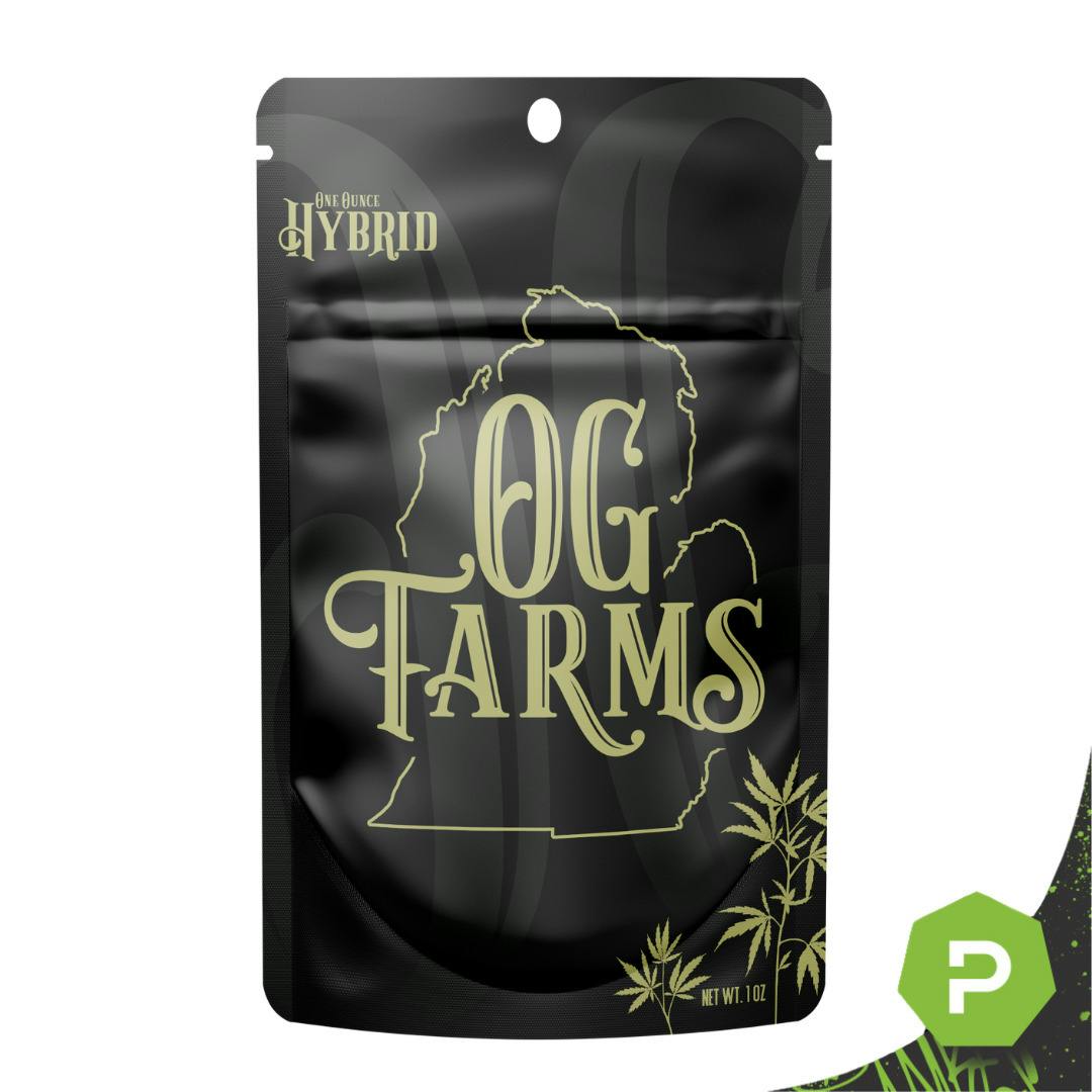 OG Farms | 28g Prepackaged Flower | Wedding Cake Badder cannabis product