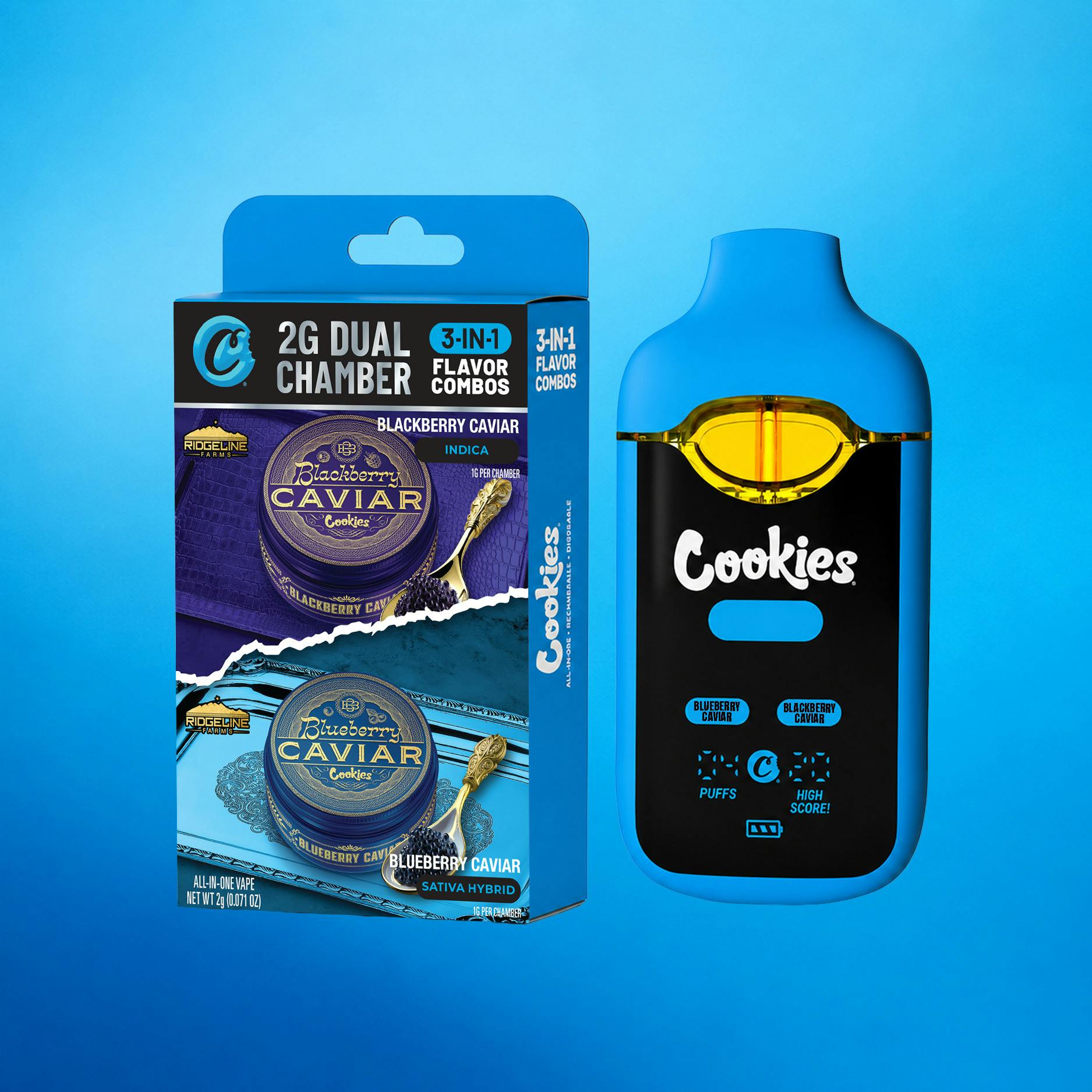 Blueberry Caviar x Blackberry Caviar | Dual Chamber Disposable | 2g