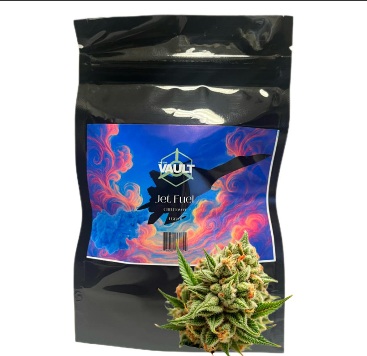 CBD VAULT - FLOWER | JET FULE | 1G ITEM #674JF
