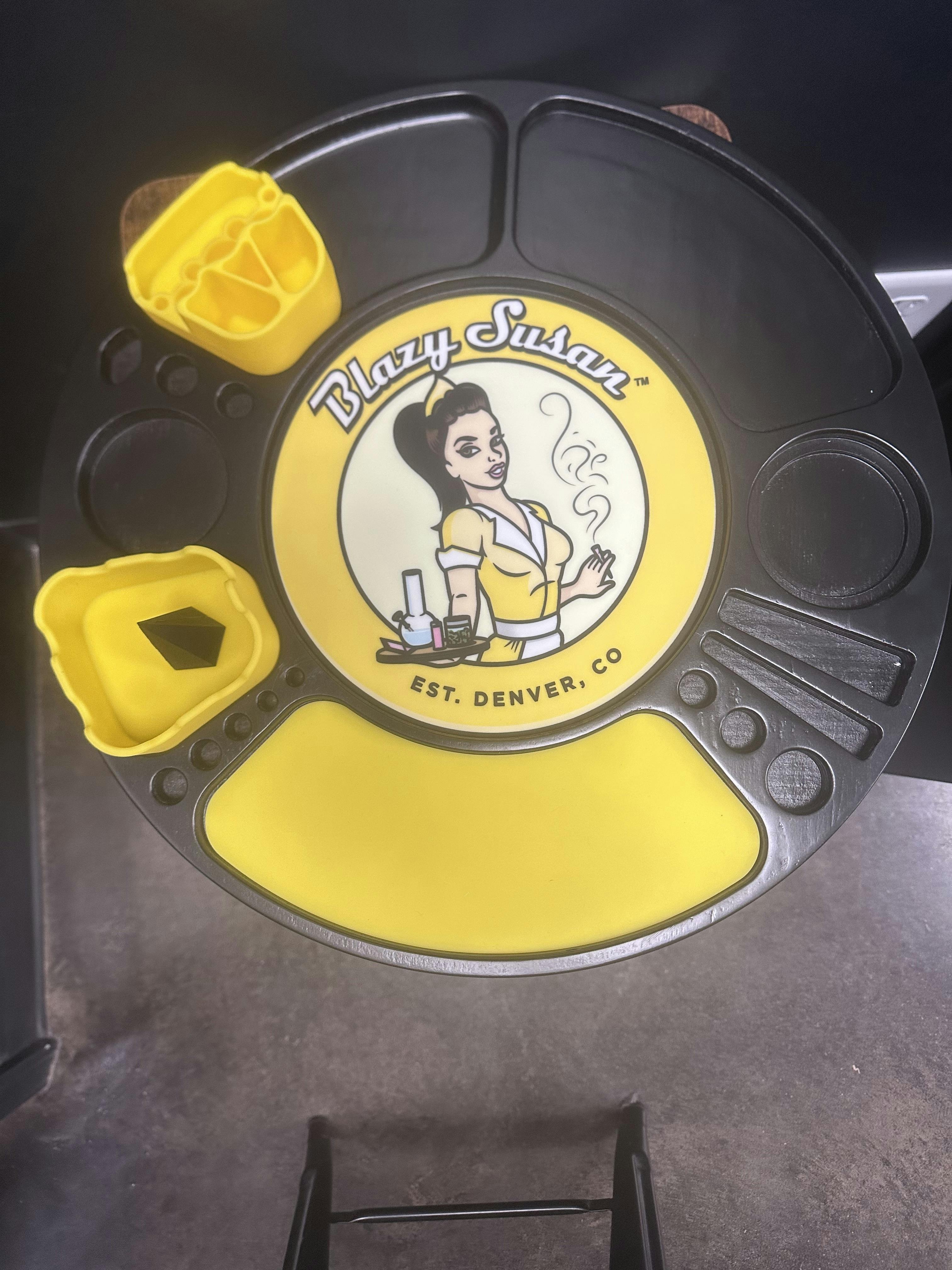 Blazy Susan Spinning Rolling Tray Kit