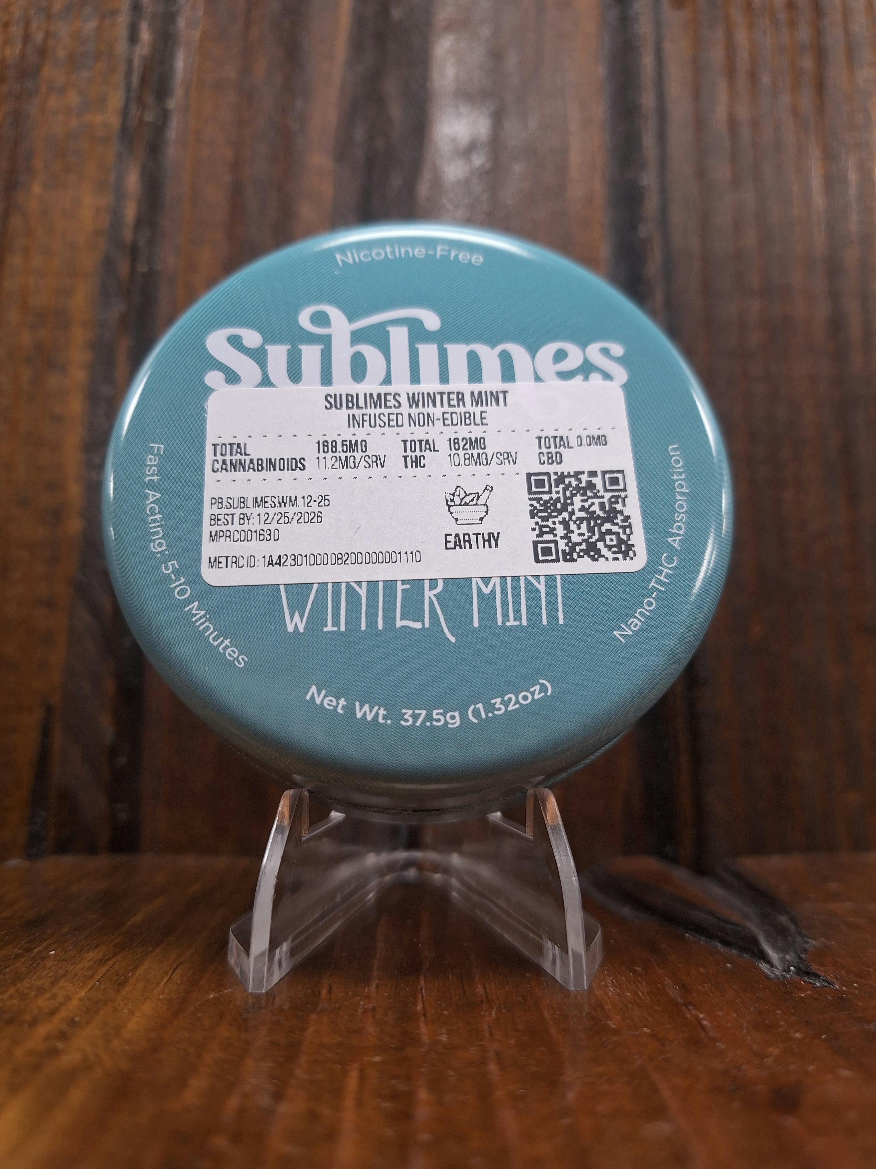 Winter Mint | 150mg Pouches | Sublimes at Oddfellow Wellness