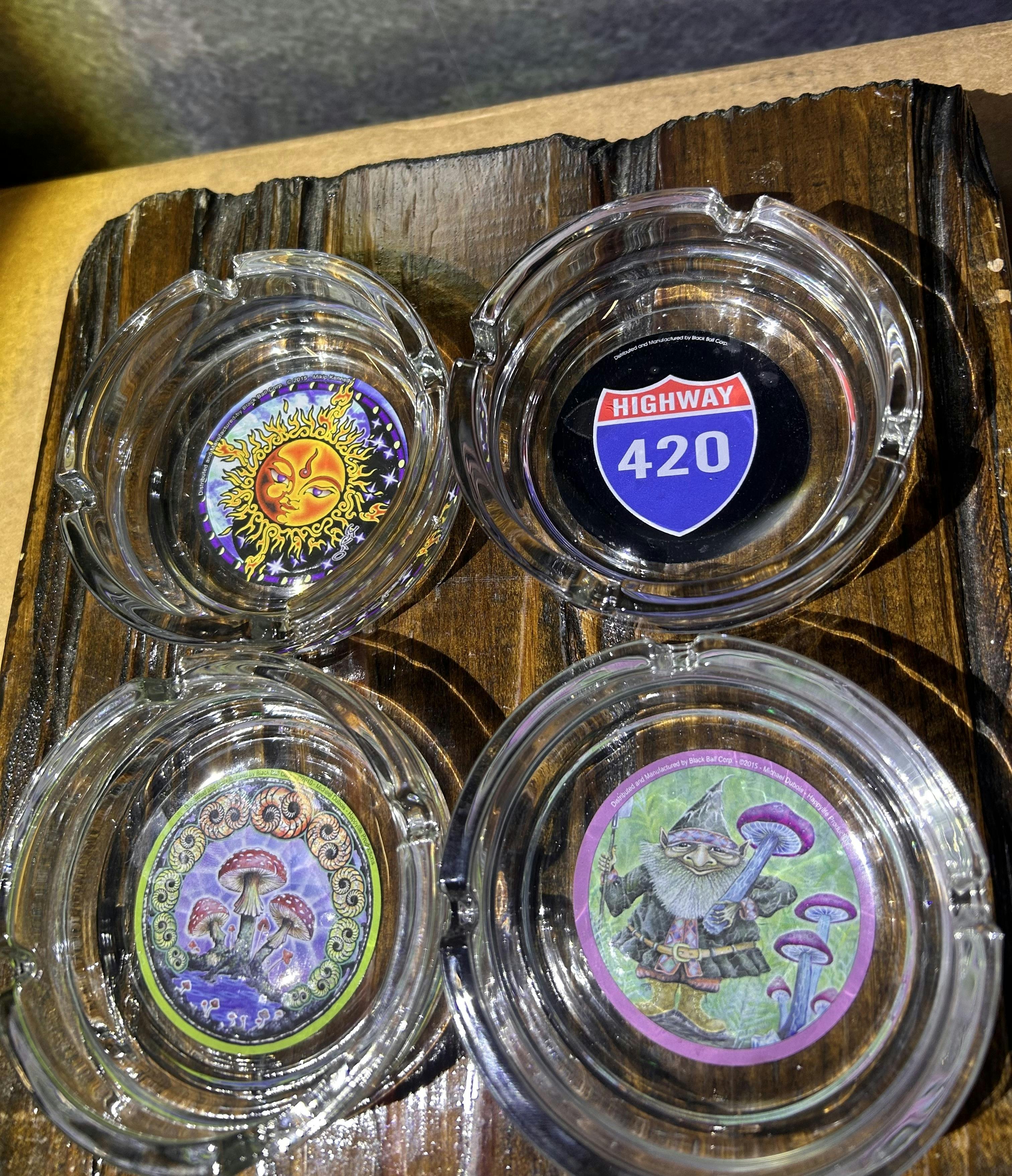 Glass Ashtrays | 4"