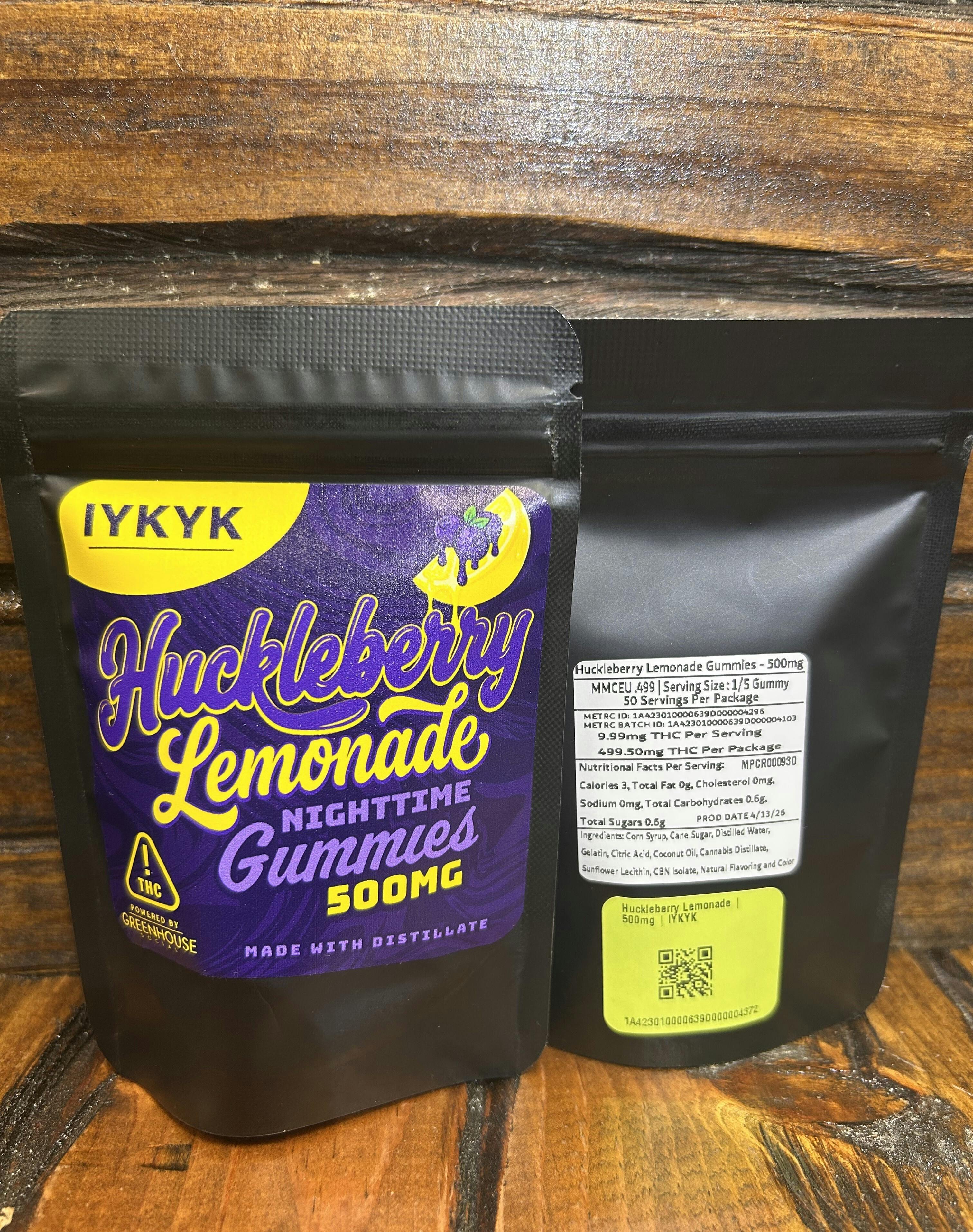 Huckleberry Lemonade | 500mg Nighttime | IYKYK