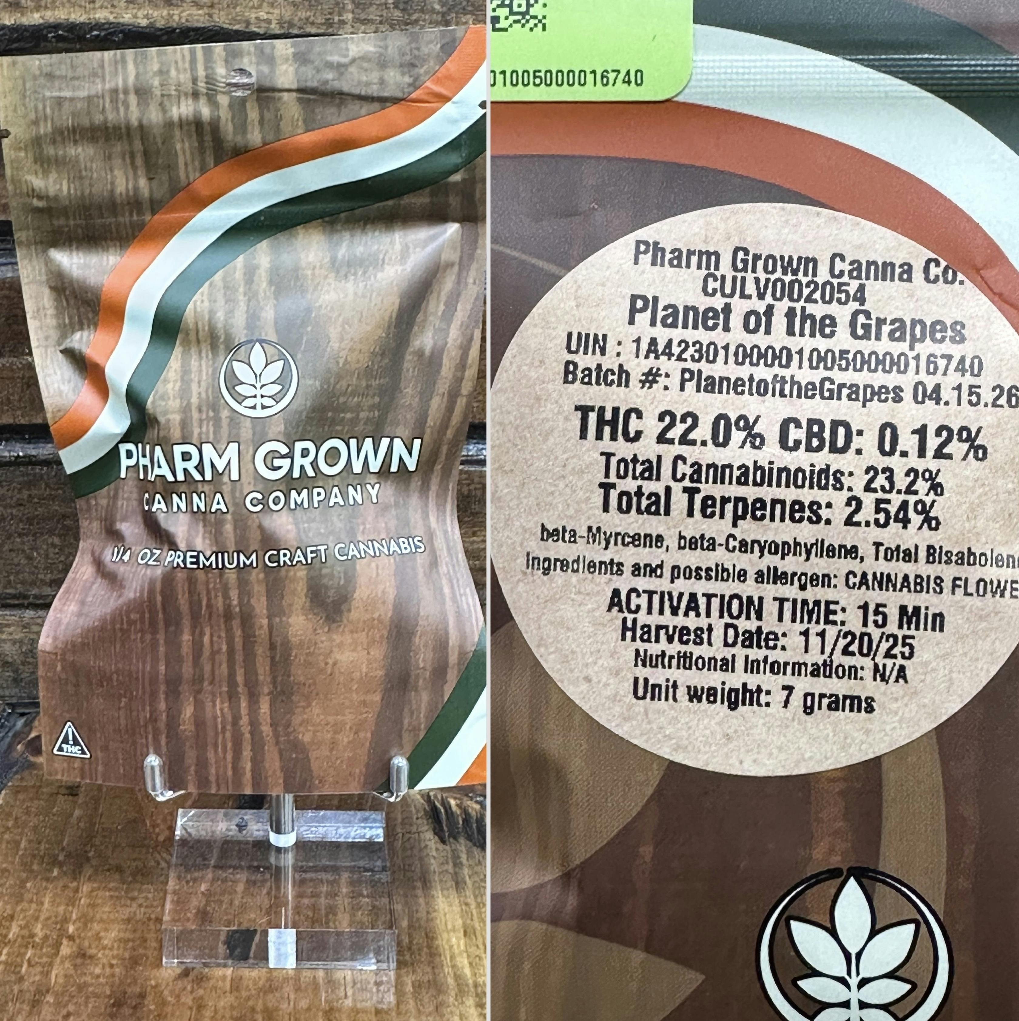 Planet of the Grapes | 7g | Pharm Grown