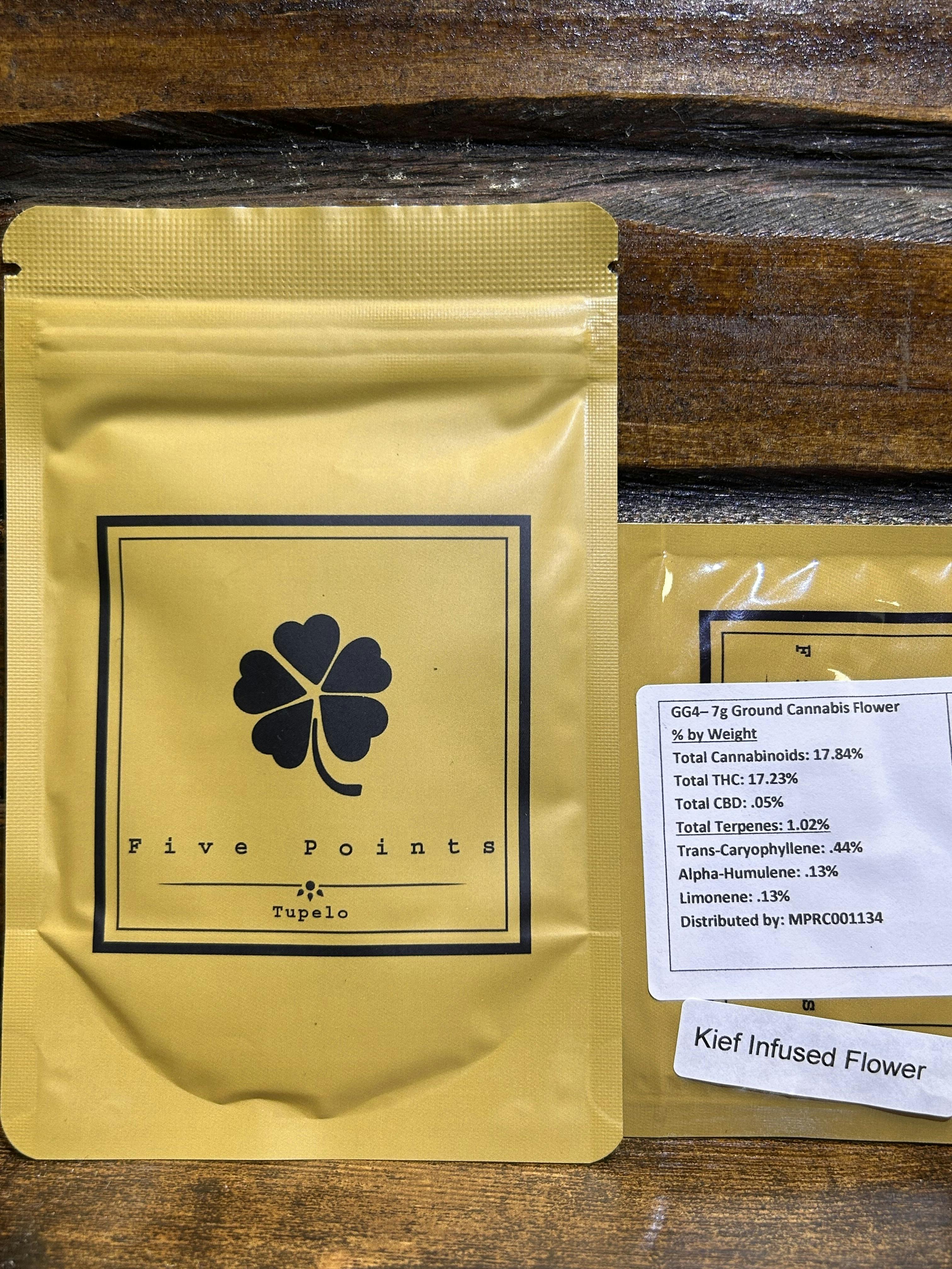 GG4 | 7g Kief Infused Milled | Five Points Farms
