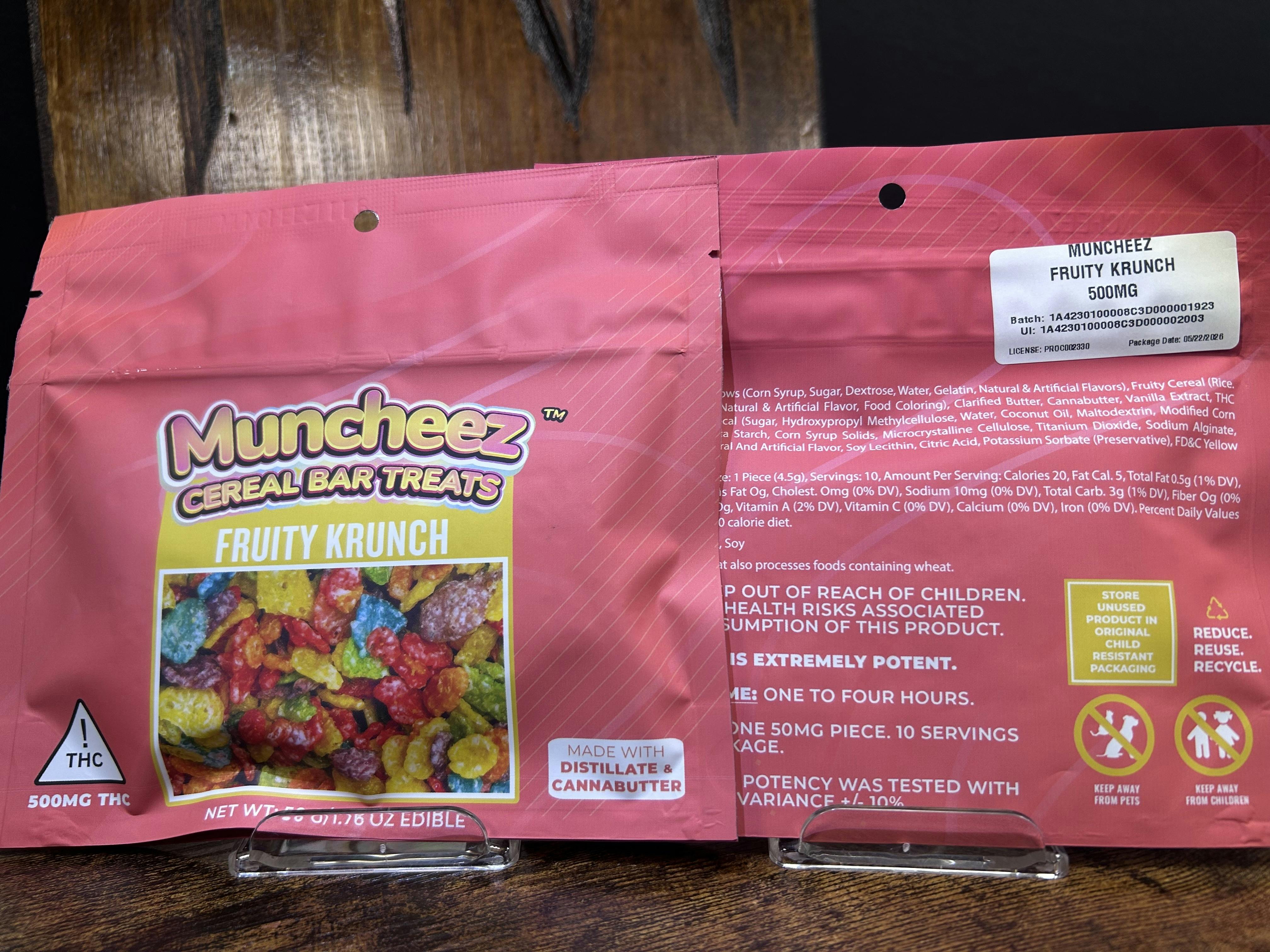 Fruity Krunch Cereal Bar | 500mg | Muncheez