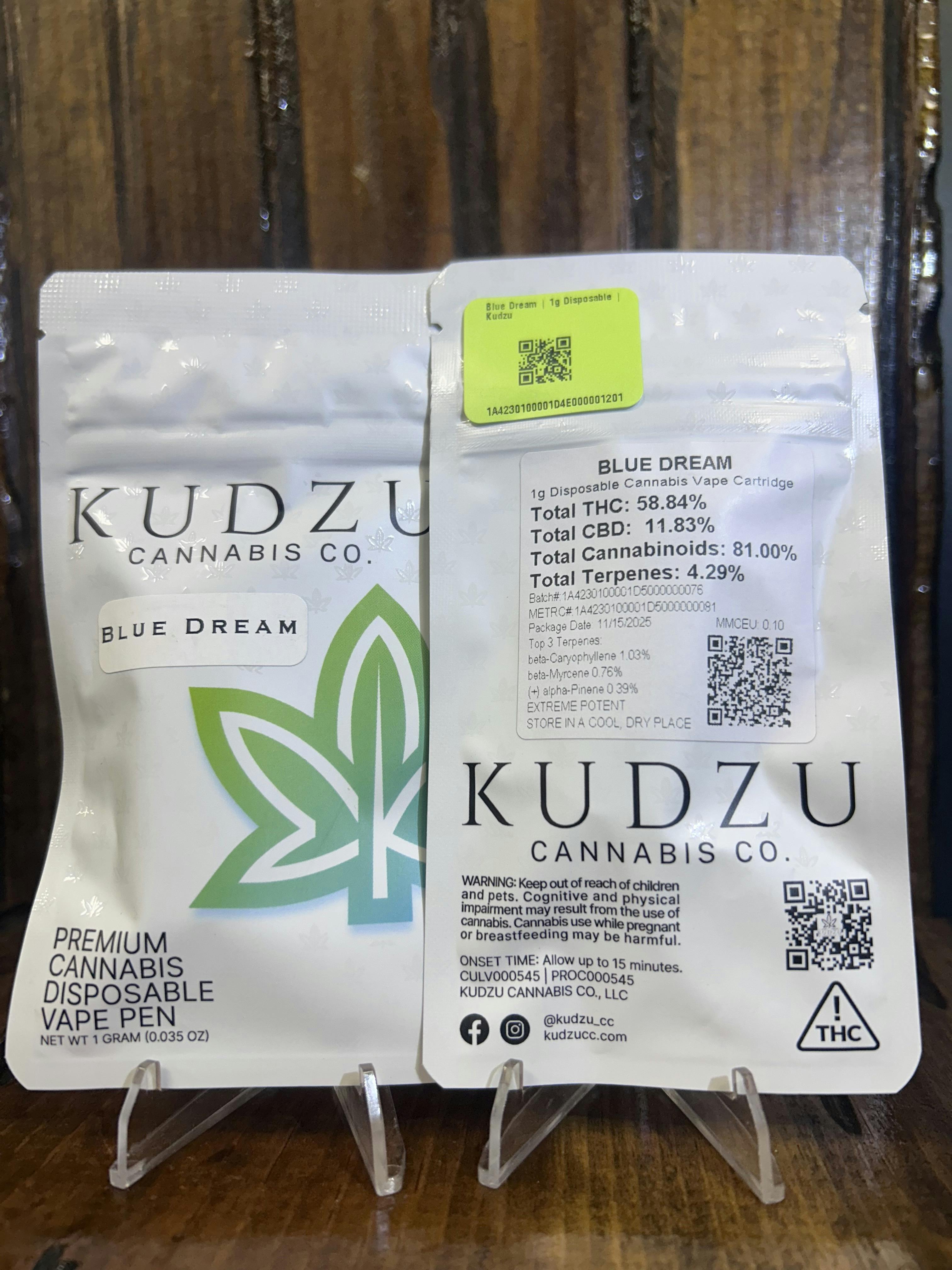 Blue Dream | 1g Disposable | Kudzu