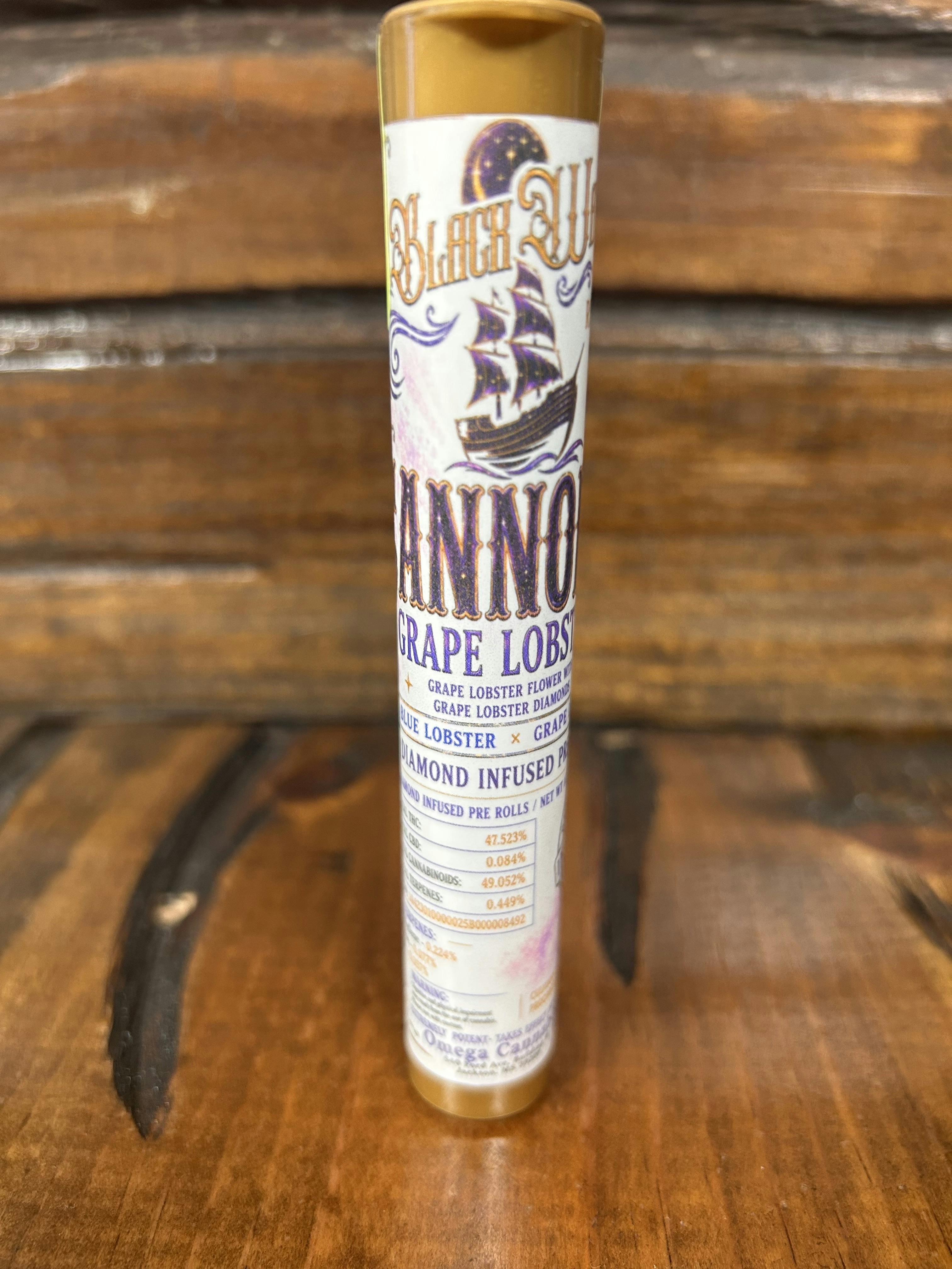 Grape Lobster | 2pk Infused Prerolls | Black Water Reserve