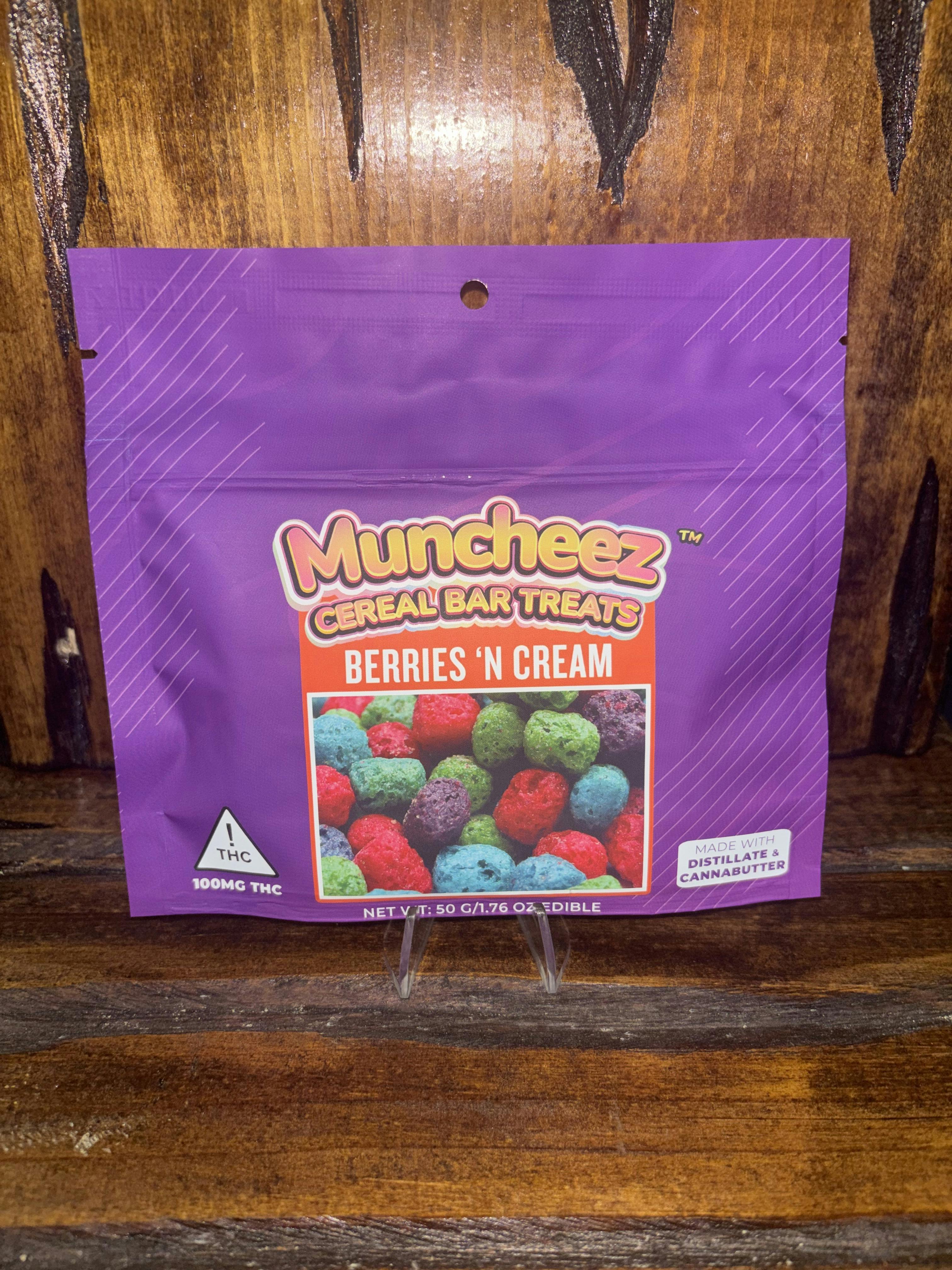 Berries N Cream Cereal Bar | 100mg | Muncheez