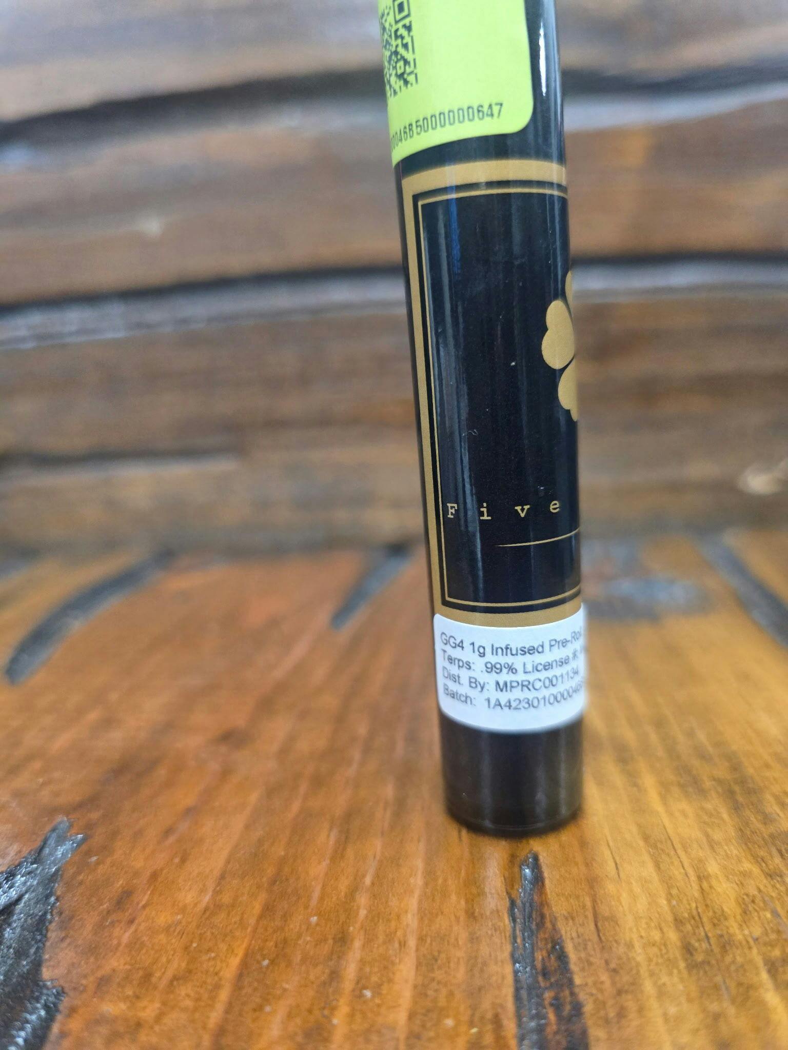 GG4 | 1g Infused Preroll | Five Points Farms