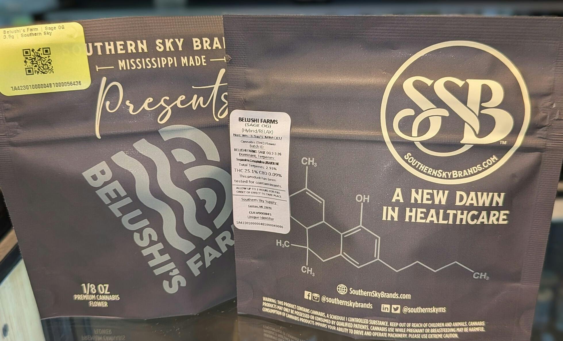 Belushi's Farm | Sage OG 3.5g | Southern Sky