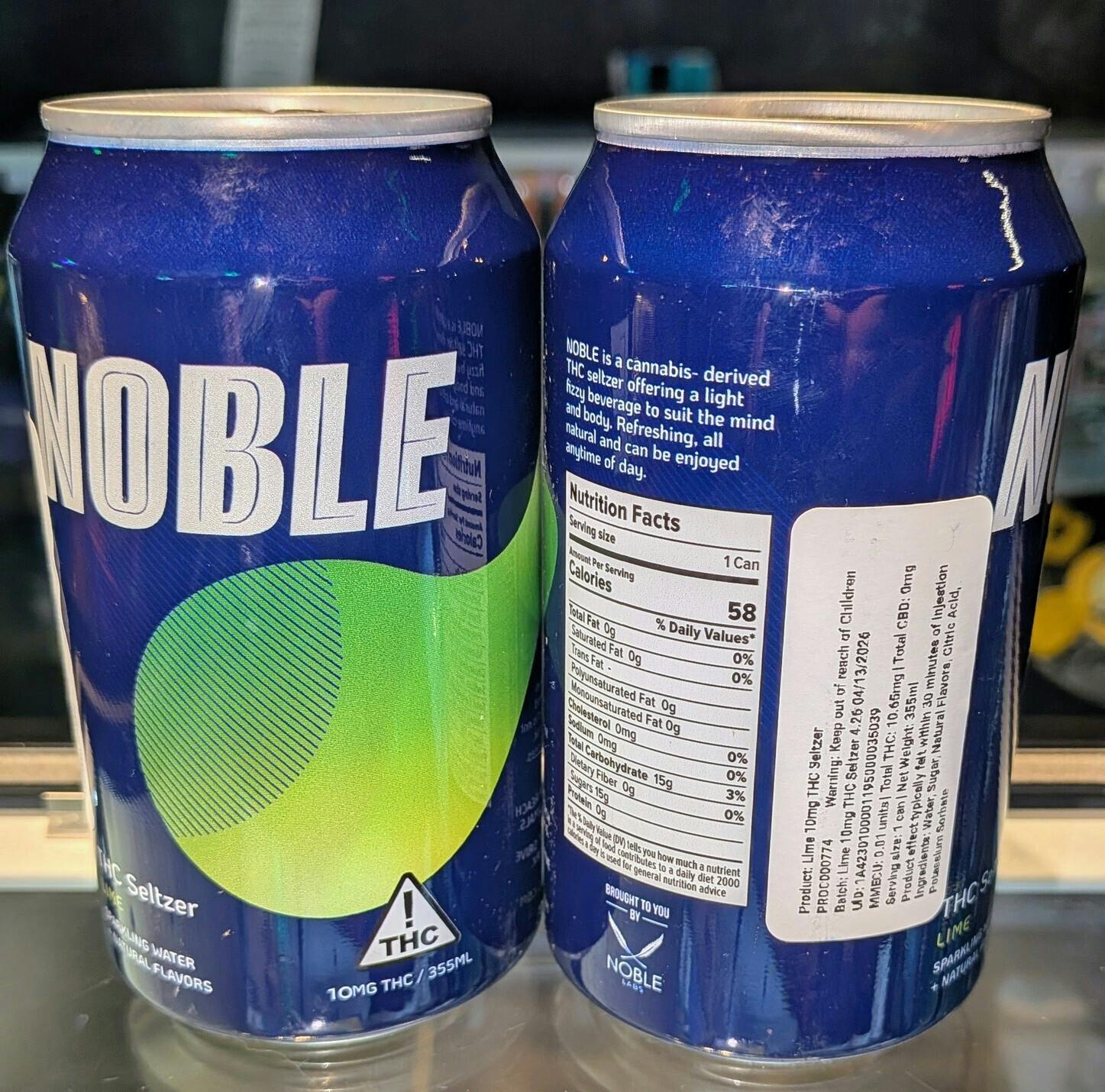 Lime Seltzer | 10mg | Noble Labs at Oddfellow Wellness