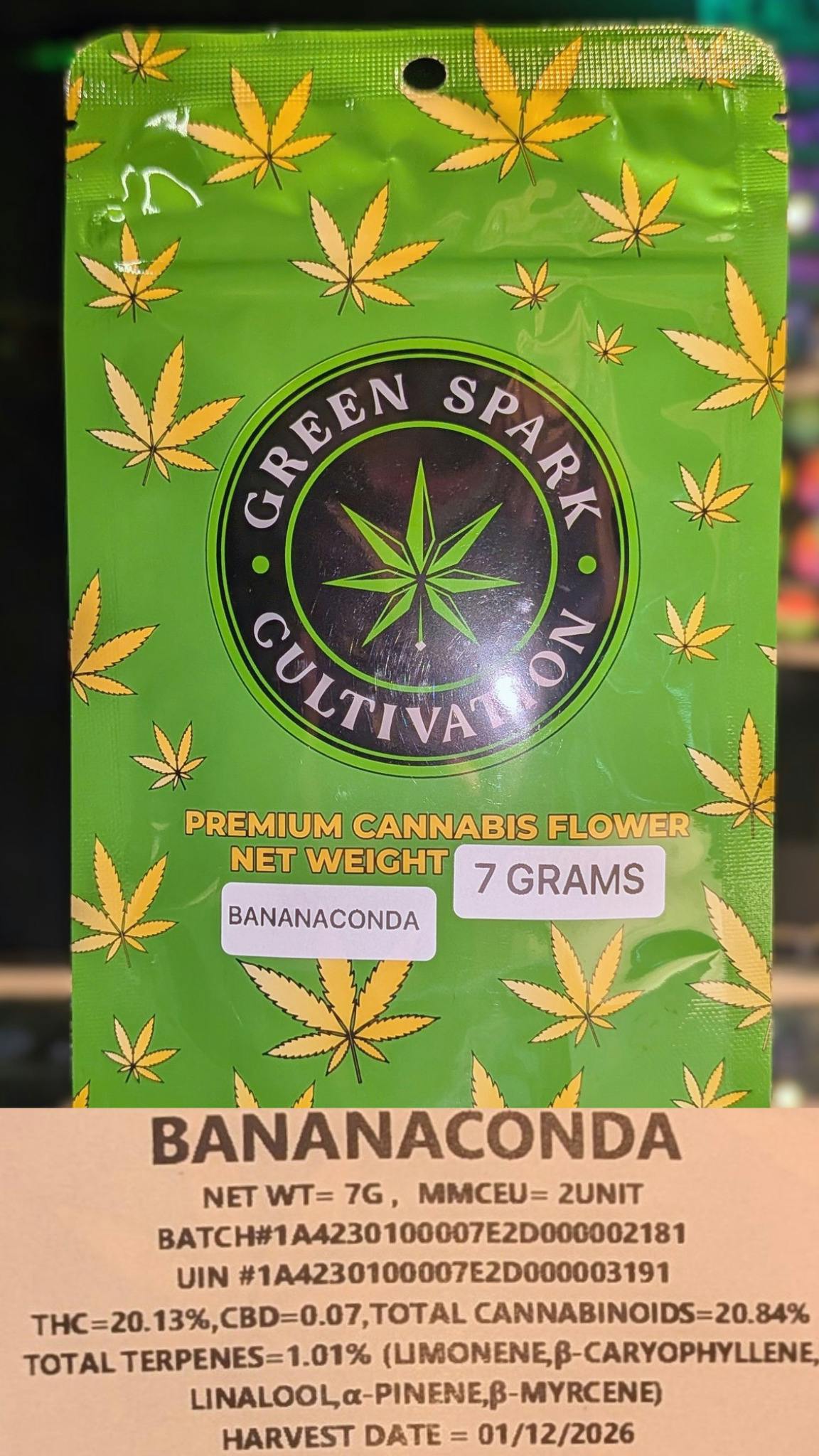Bananaconda | 7g | Green Spark