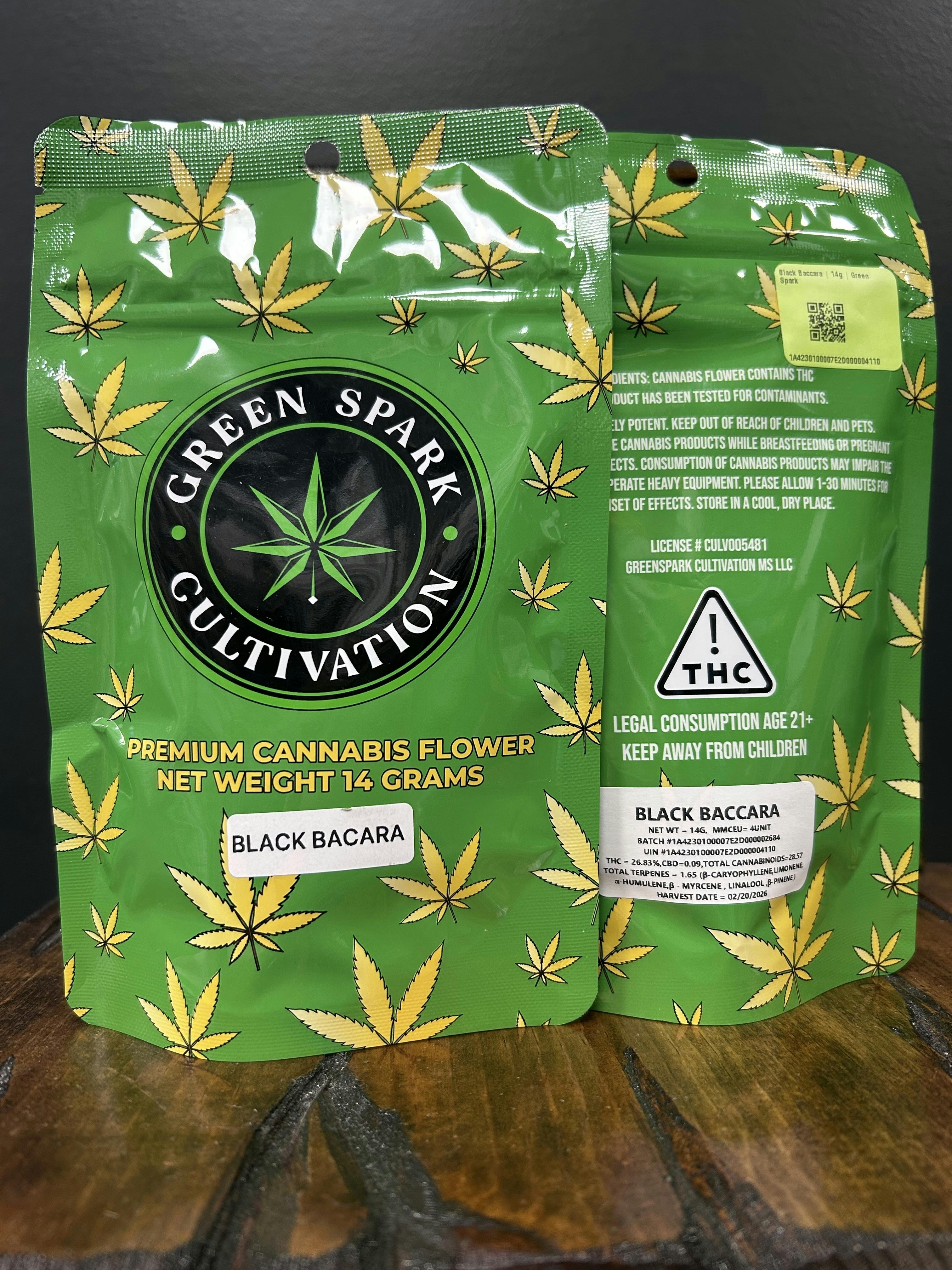 Black Baccara | 14g | Green Spark