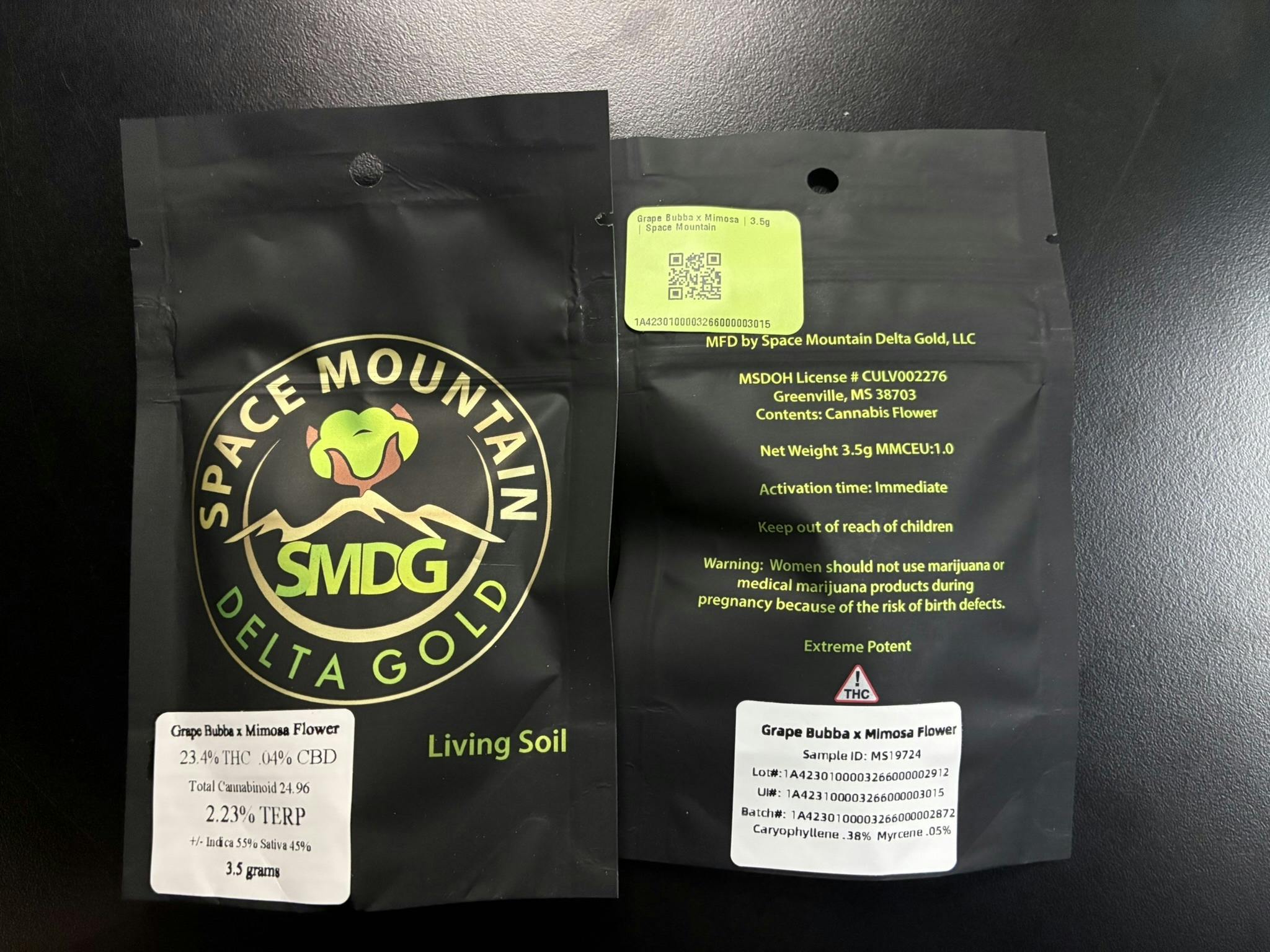 Grape Bubba x Mimosa | 3.5g | Space Mountain