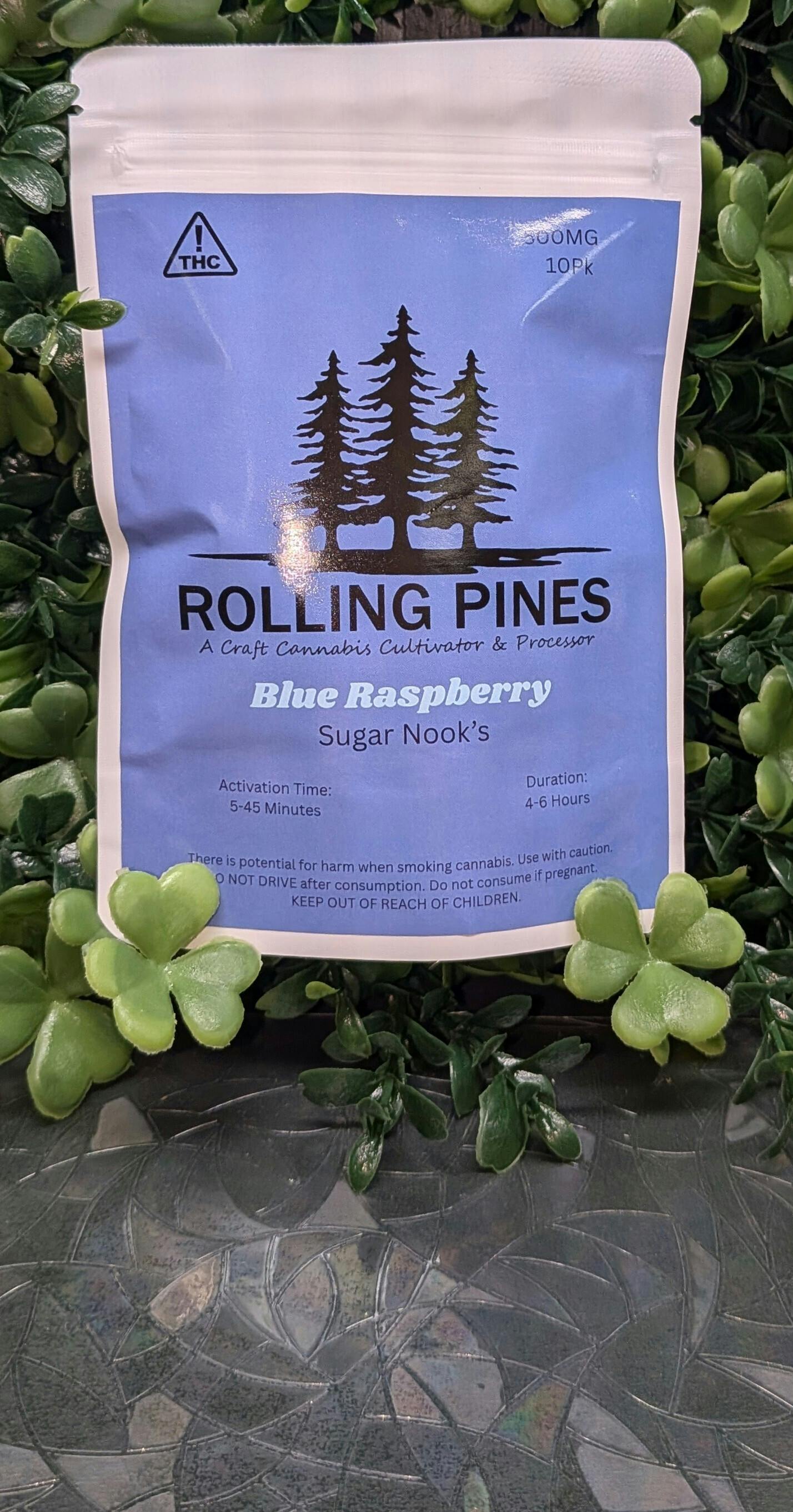 Blue Raspberry Sugar Nooks | 500mg | Rolling Pines