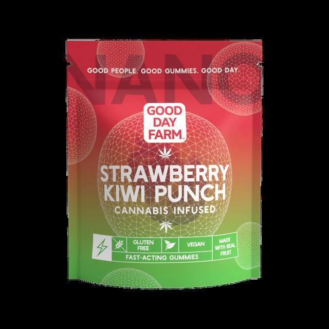 GDF: Fast-Acting Gummies | Strawberry Kiwi Punch | 100mg | 10pk at Good Day Farm Bossier City