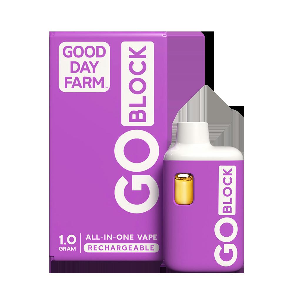GDF: GO Block Vape | Grape Soda | All-In-One cannabis product