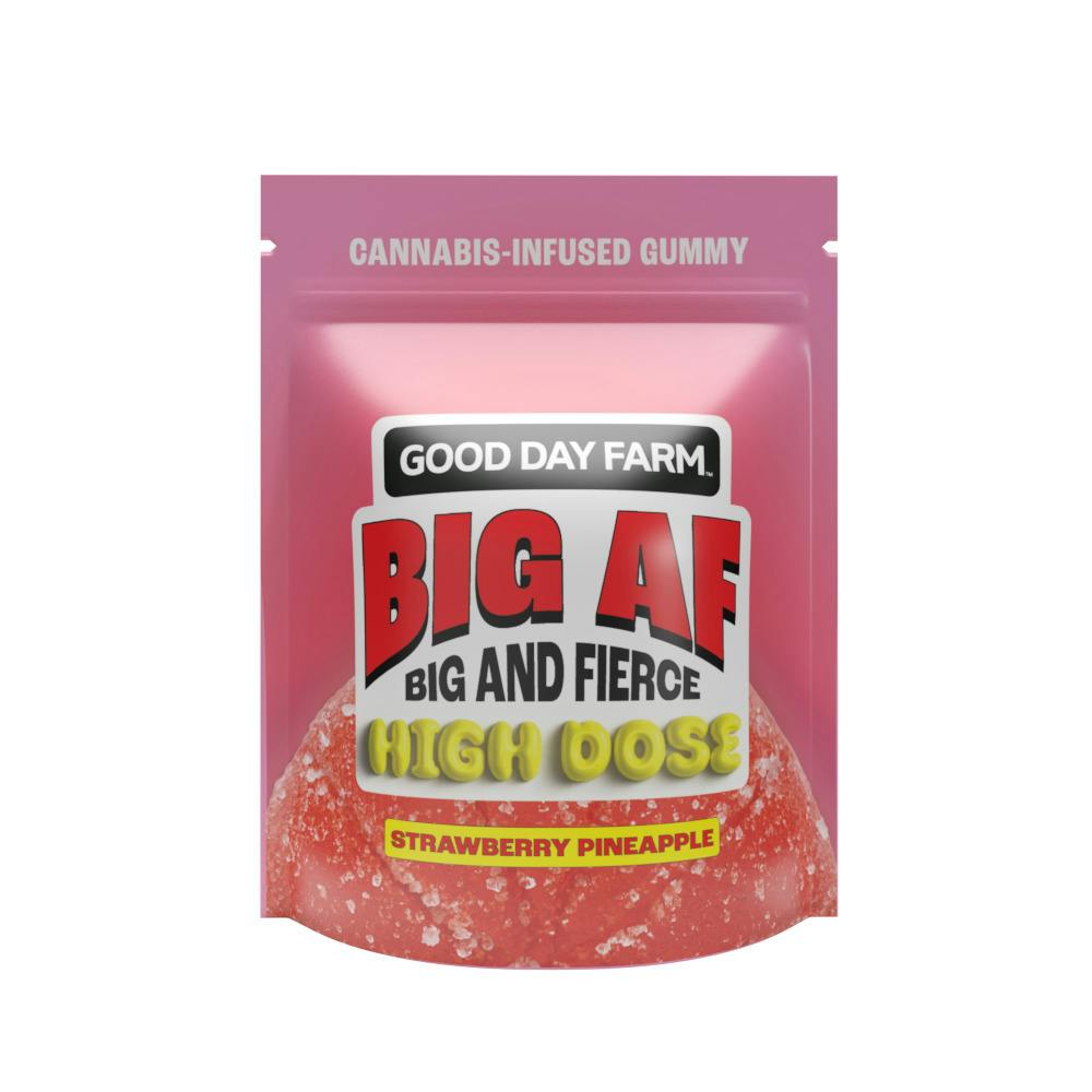 GDF: Big AF Gummies | Strawberry Pineapple | 500mg | 1pk at NOLA Cannabis Westbank Dispensary