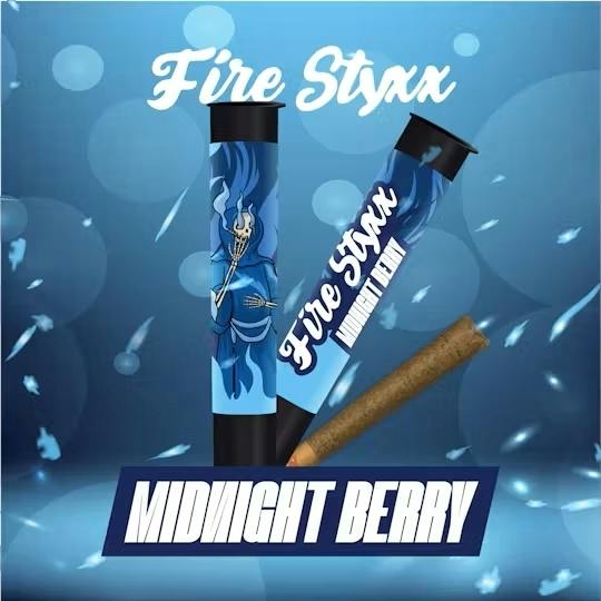 Fire Styxx 1g Infused Preroll Midnight Berry