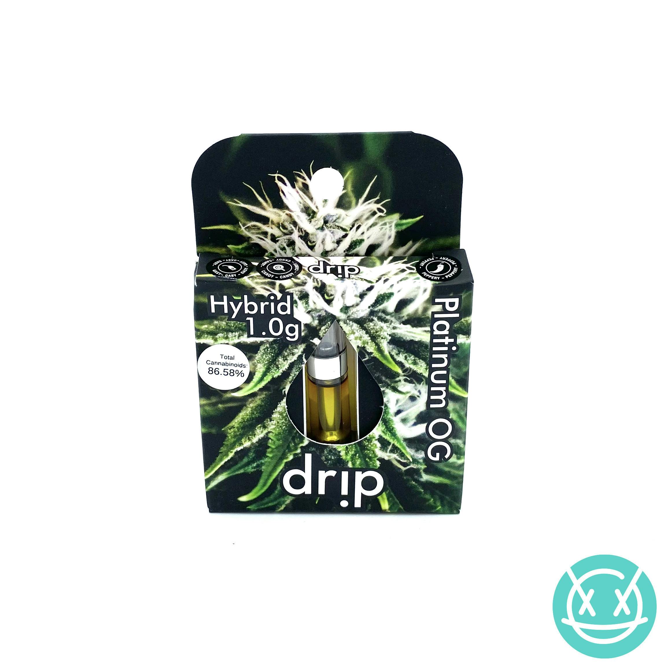 Drip 1g Distillate Vape Cartridge - Platinum OG