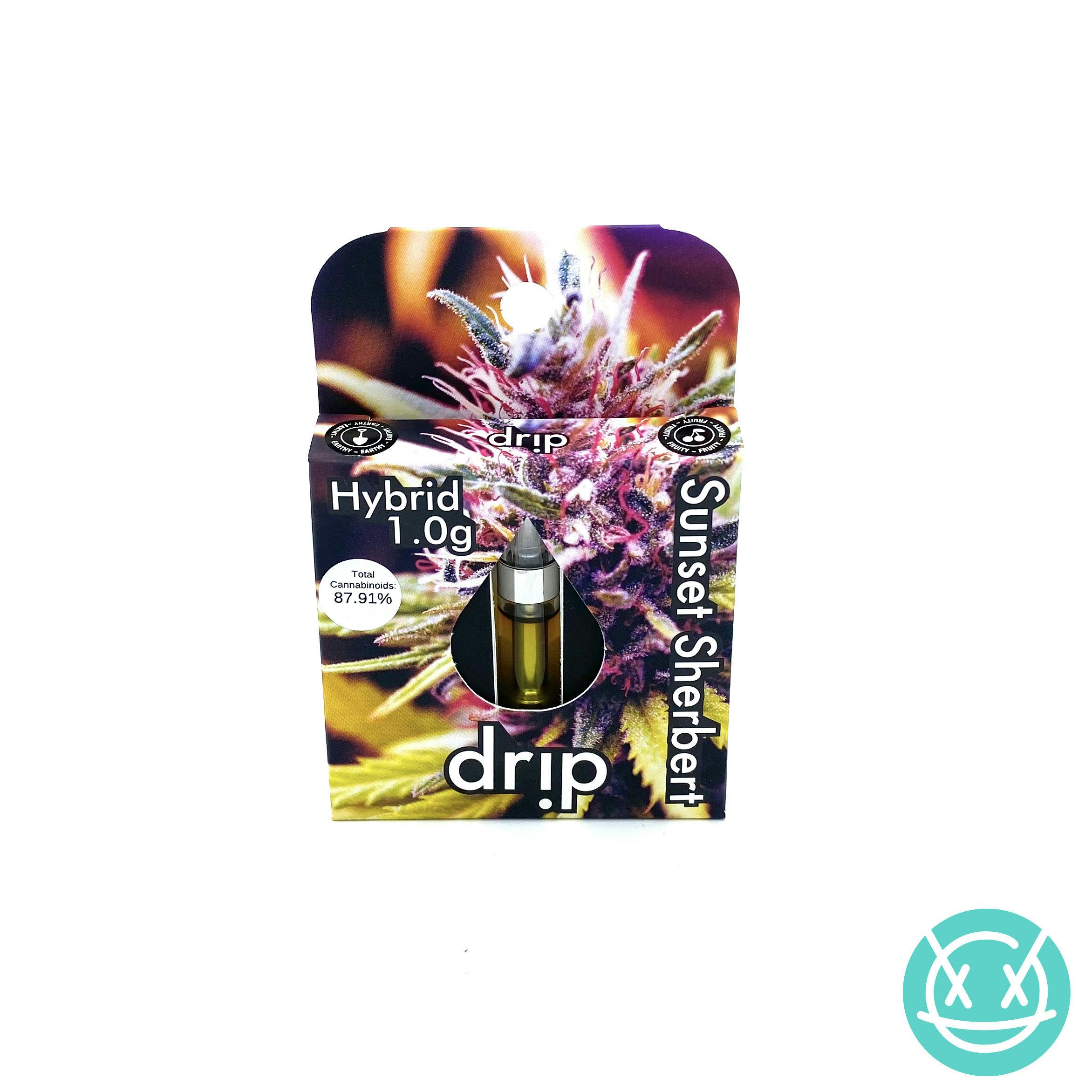 Drip 1g Distillate Vape Cartridge - Sunset Sherbet