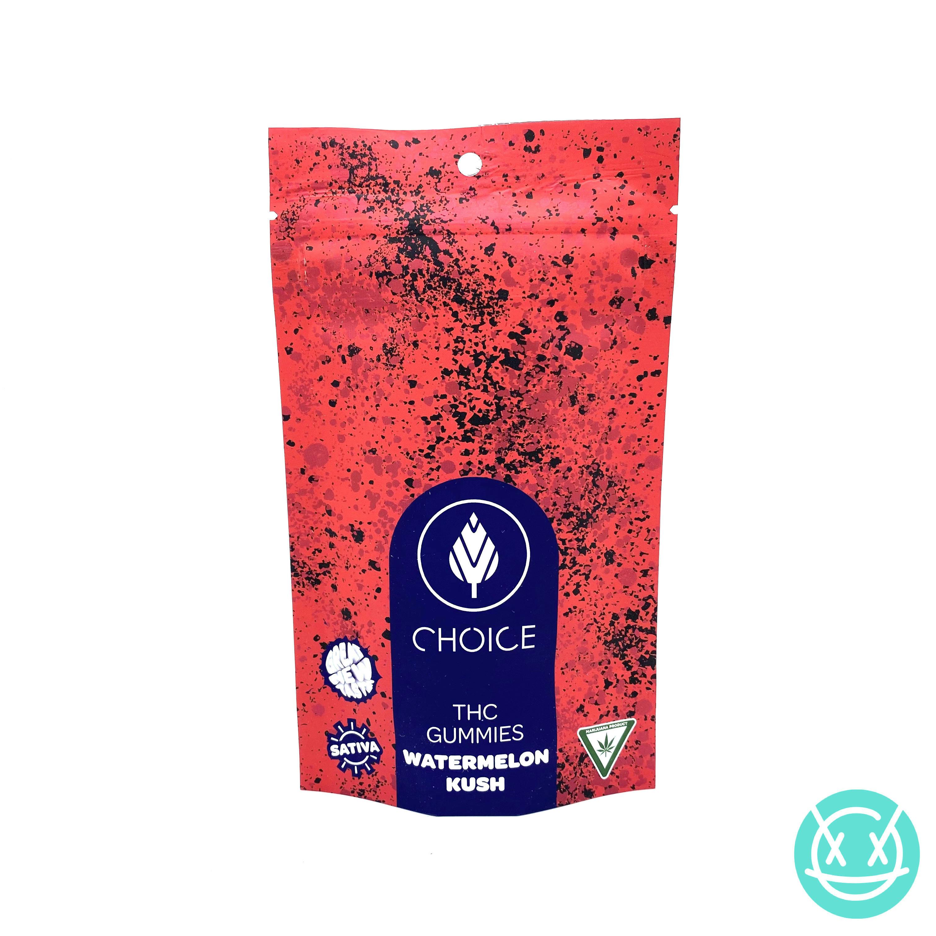 Choice Chews 200mg Sativa Gummies - Watermelon Kush
