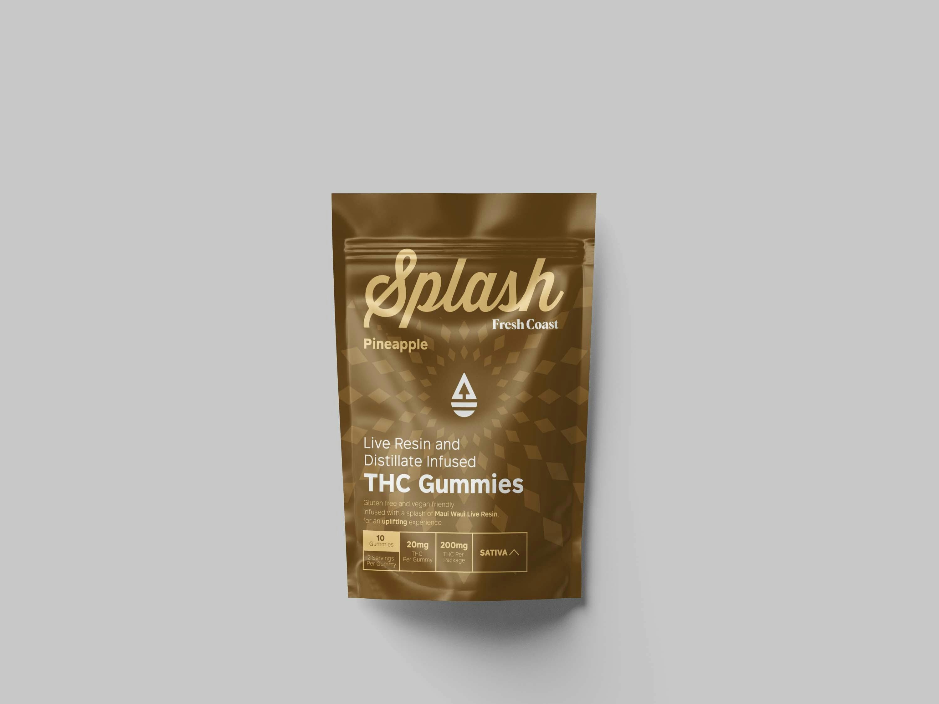 Fresh Coast Splash 200mg Gummies - Pineapple
