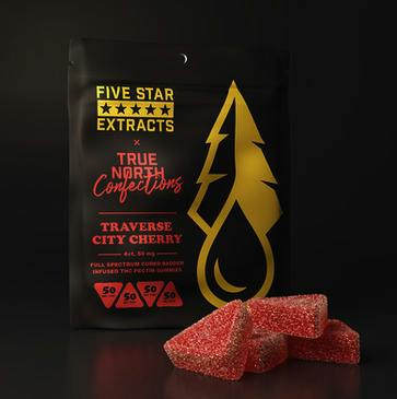 Five Star 200mg Full Spectrum Gummies - Traverse City Cherry 4 x