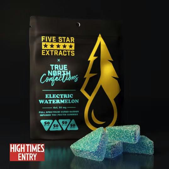Five Star 200mg Full Spectrum Gummies - Electric Watermelon 4 x