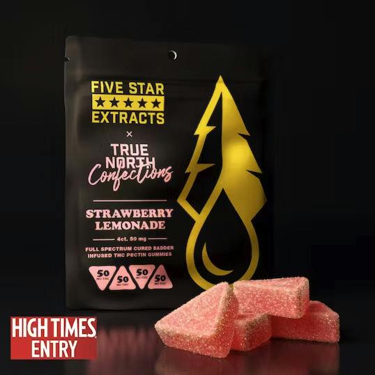 Five Star 200mg Full Spectrum Gummies - Strawberry Lemonade 4 x