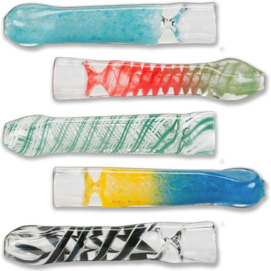 3" Assorted Glass Chillum
