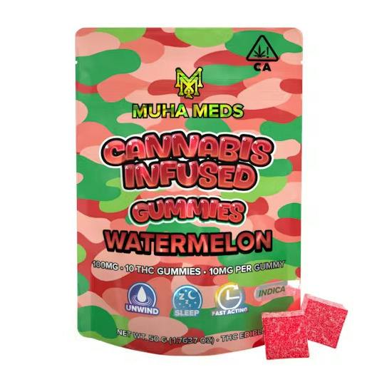 Muha Meds Mambas 200mg Gummies - Watermelon 5 x