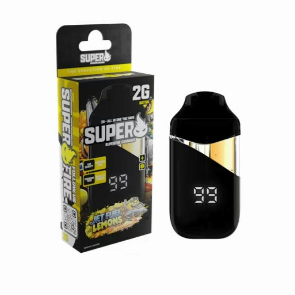 Superfire 2g All-in-One Vape - Jet Fuel Lemons