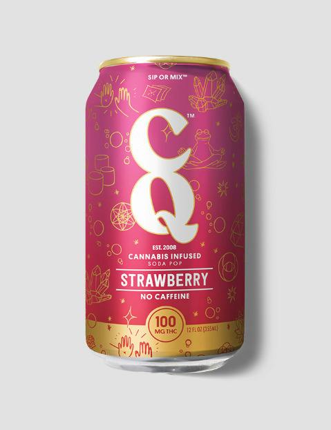 CQ 100mg THC Soda - Strawberry