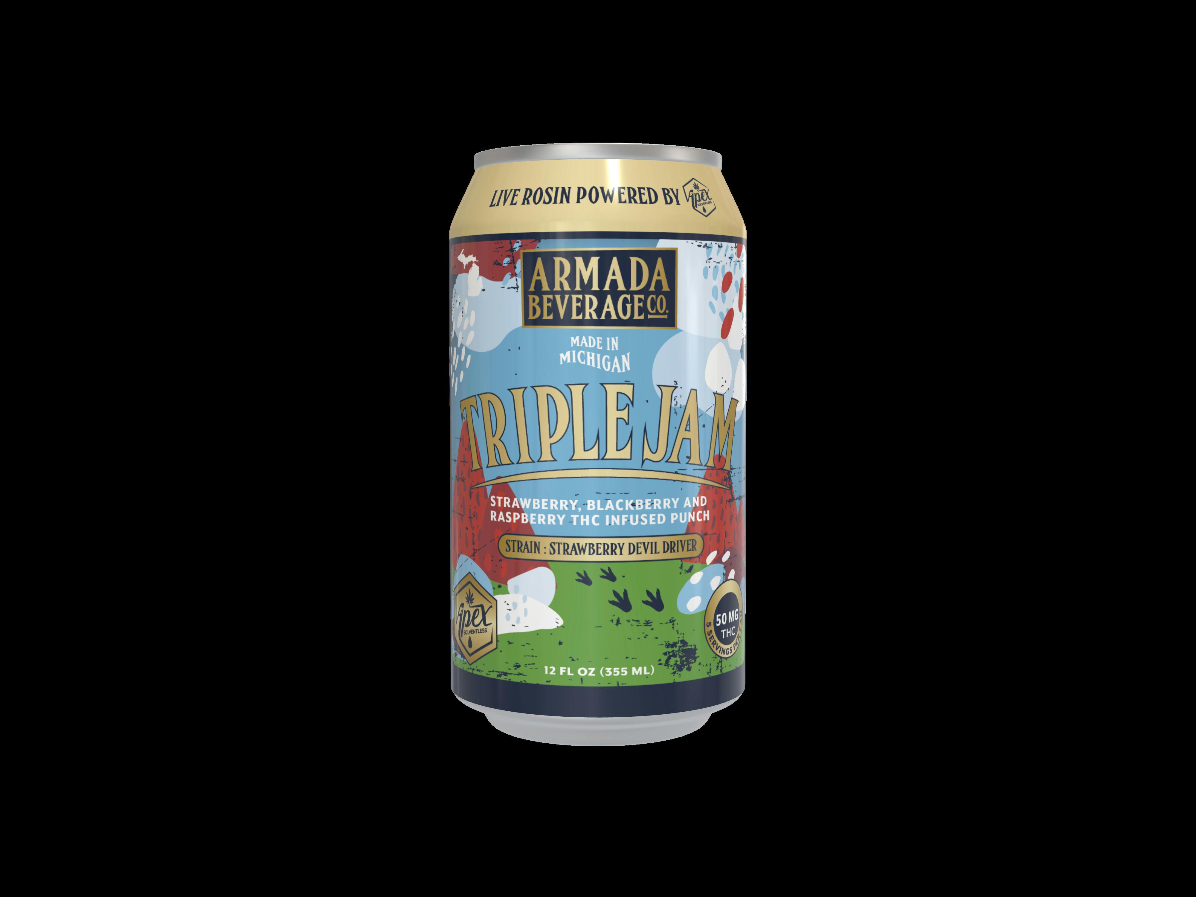 Armada Cannabis Co. 50mg Single 12oz - Rosin Infused Triple Jam