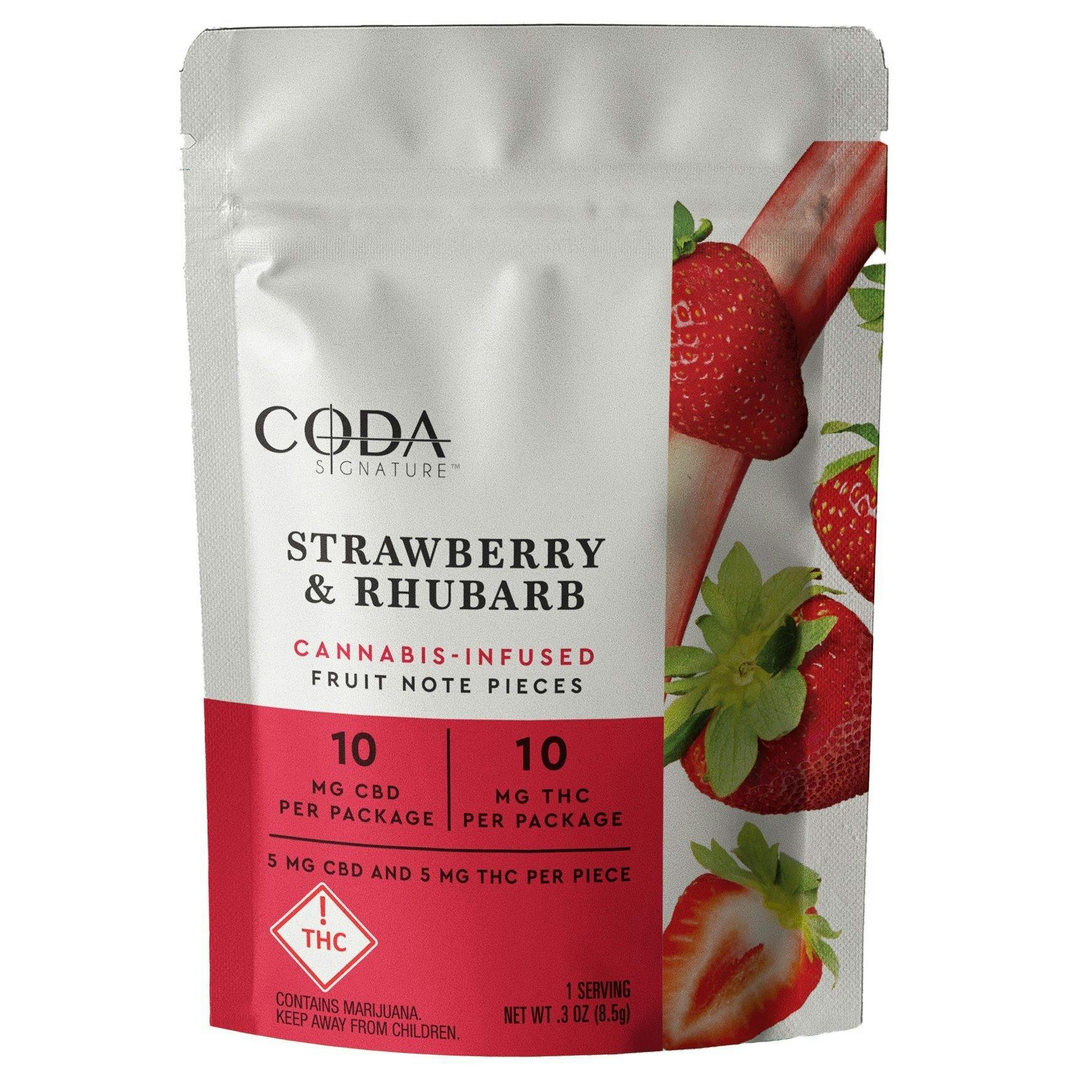 Strawberry & Rhubarb [2pk] (10mg CBD/10mg THC)