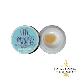 Oil Traderz - Apples & Bananas x Gelatti Live Resin Cake Badder (1g)