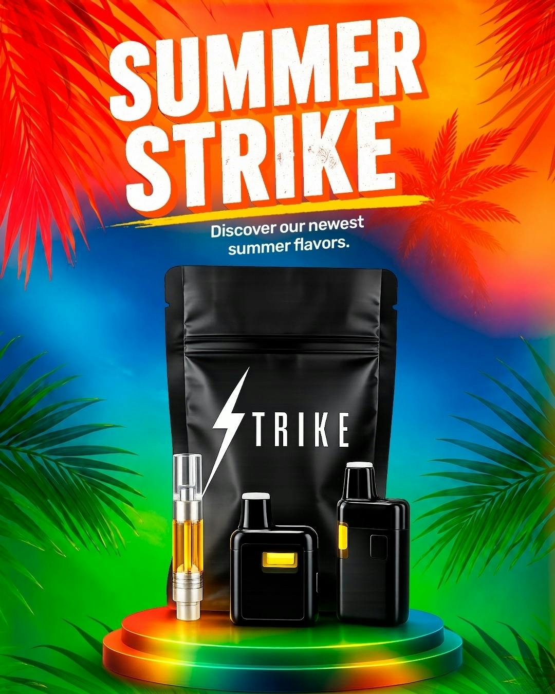 Strike | Blue Raspberry Water Ice | 1g Disposable Vape